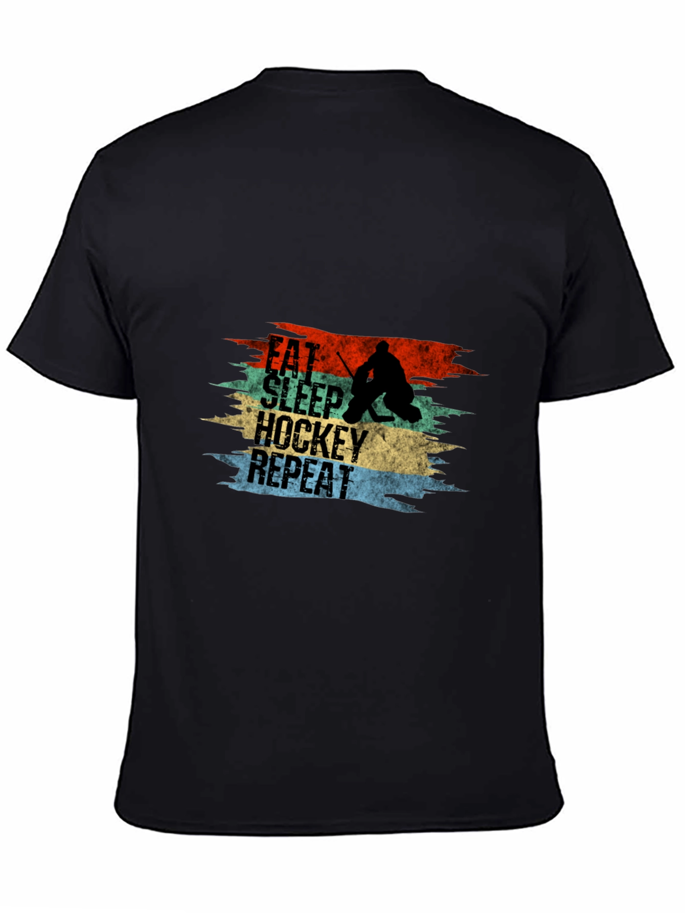 Eat Sleep Hockey Repeat Graphic Tee