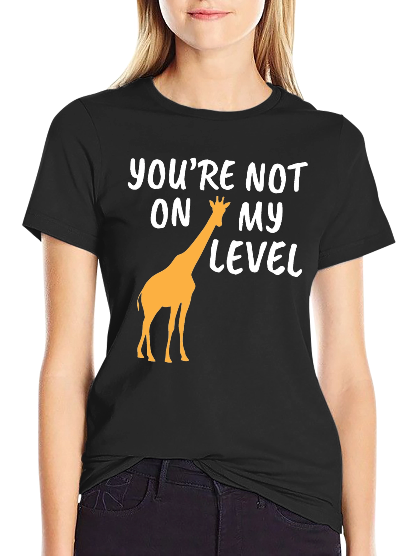 Giraffe Level Graphic T-Shirt