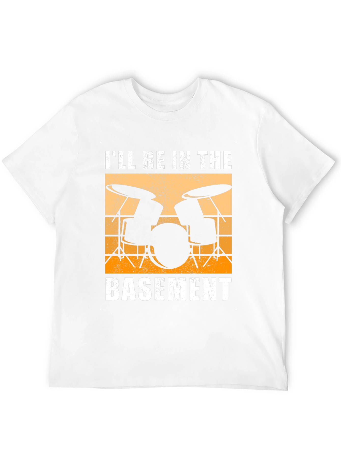 Ill Be In The Basement Drum Set T-Shirt