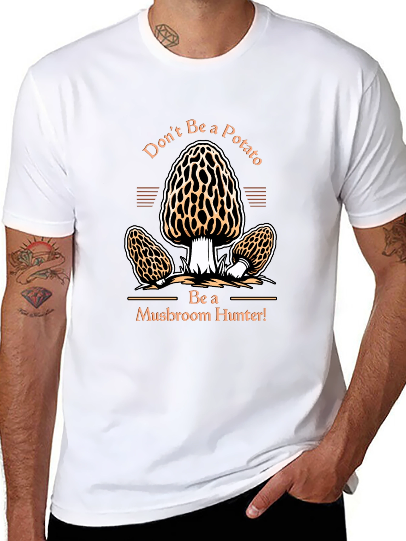 Mushroom Hunter T-Shirt - Dont Be a Potato!