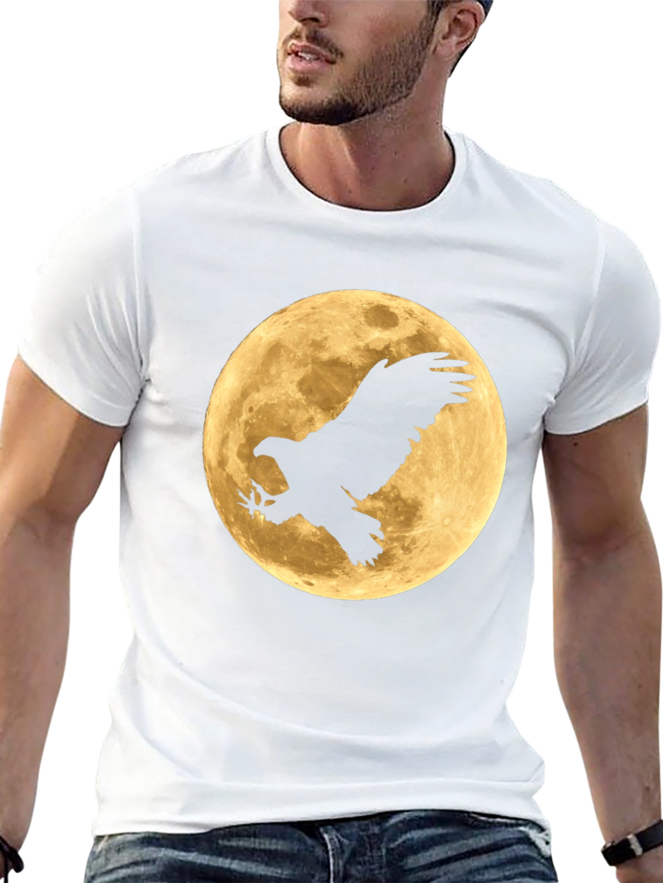 Eagle Moon Black T-Shirt