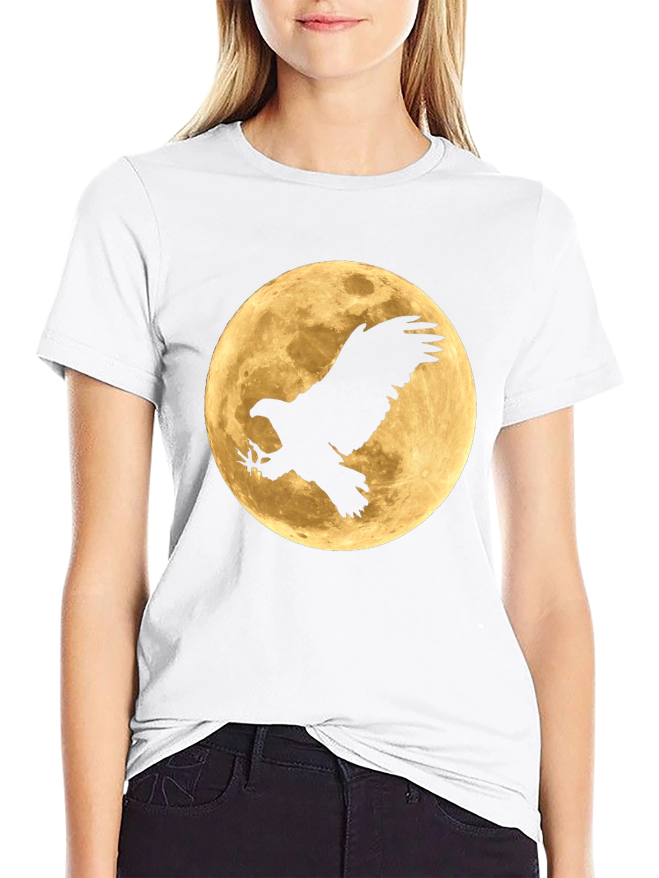 Eagle Moon Black T-Shirt