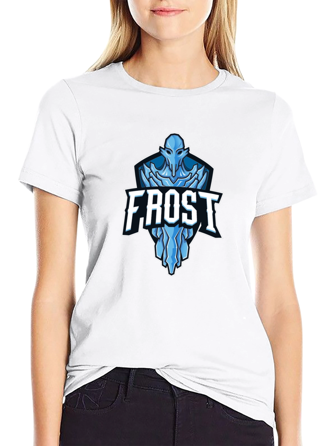 Frost Graphic T-Shirt - Black Crew Neck Tee