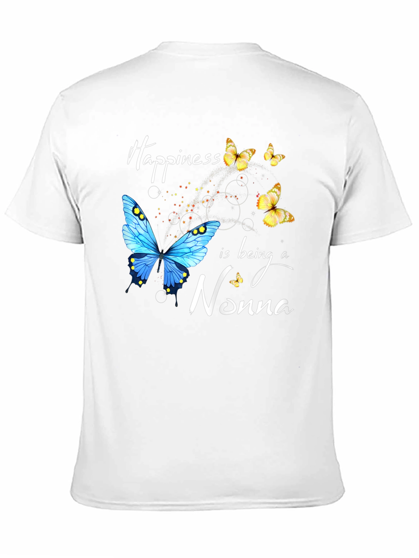 Happiness is Being a Nonna Butterfly T-Shirt