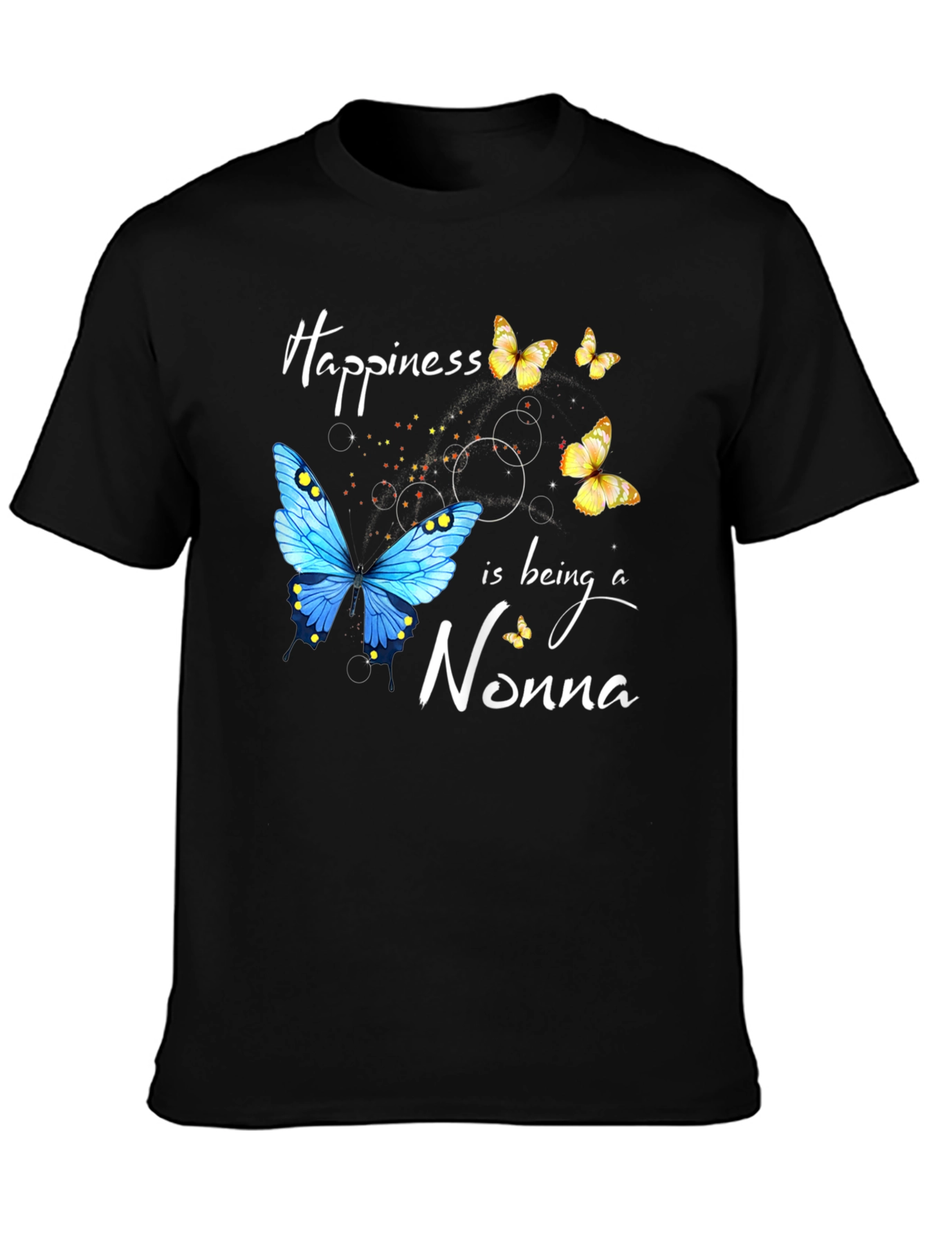 Happiness is Being a Nonna Butterfly T-Shirt