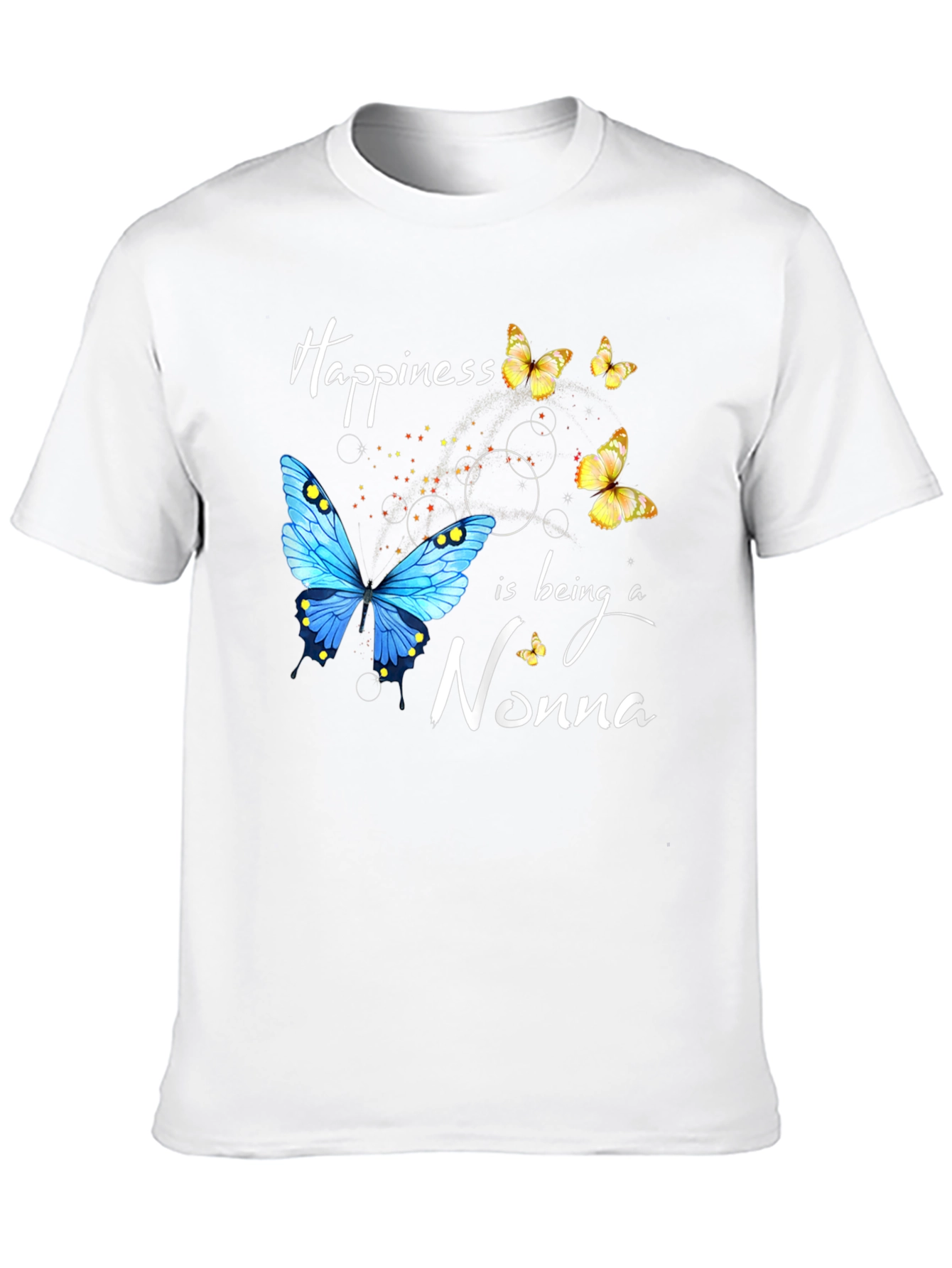 Happiness is Being a Nonna Butterfly T-Shirt