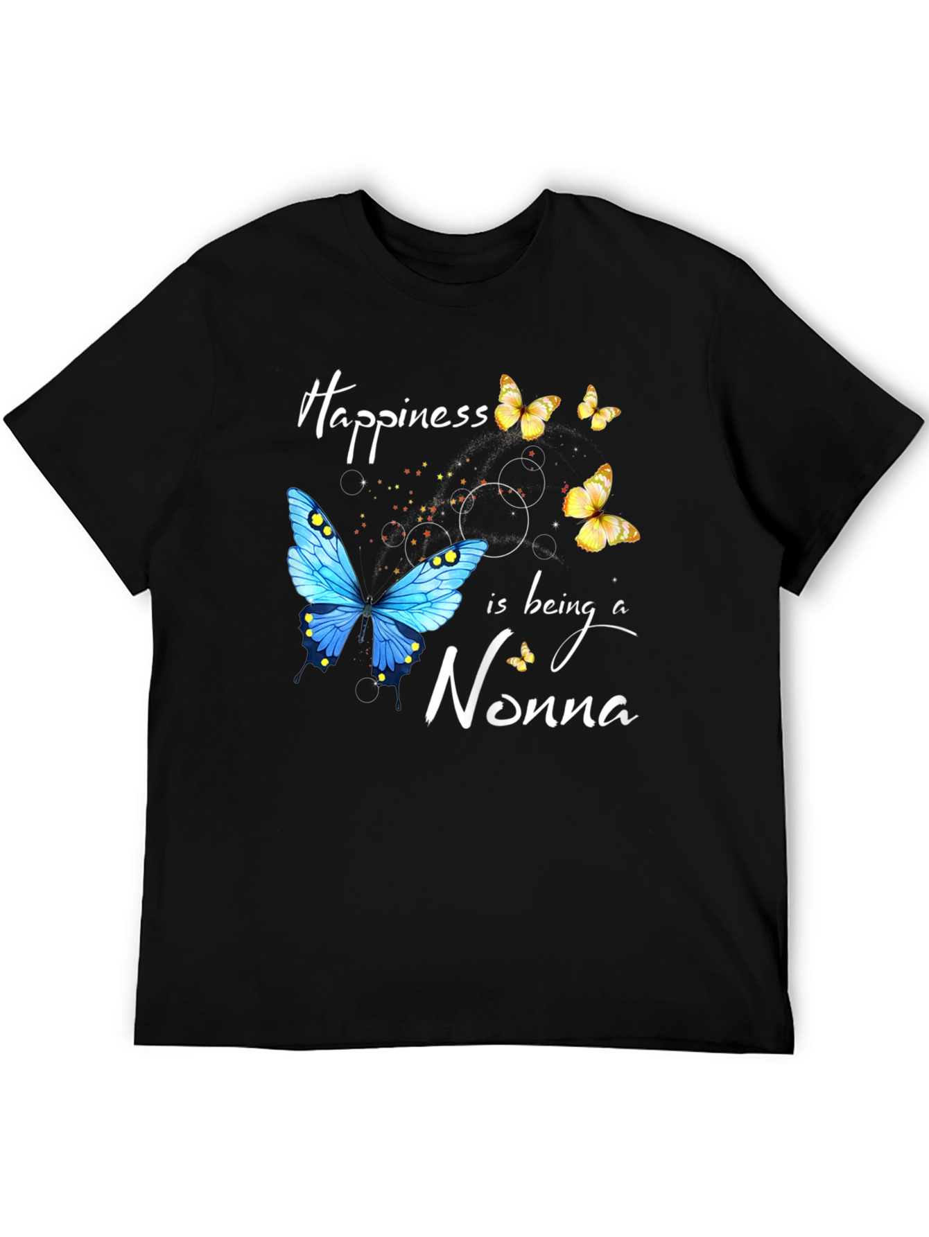 Happiness is Being a Nonna Butterfly T-Shirt