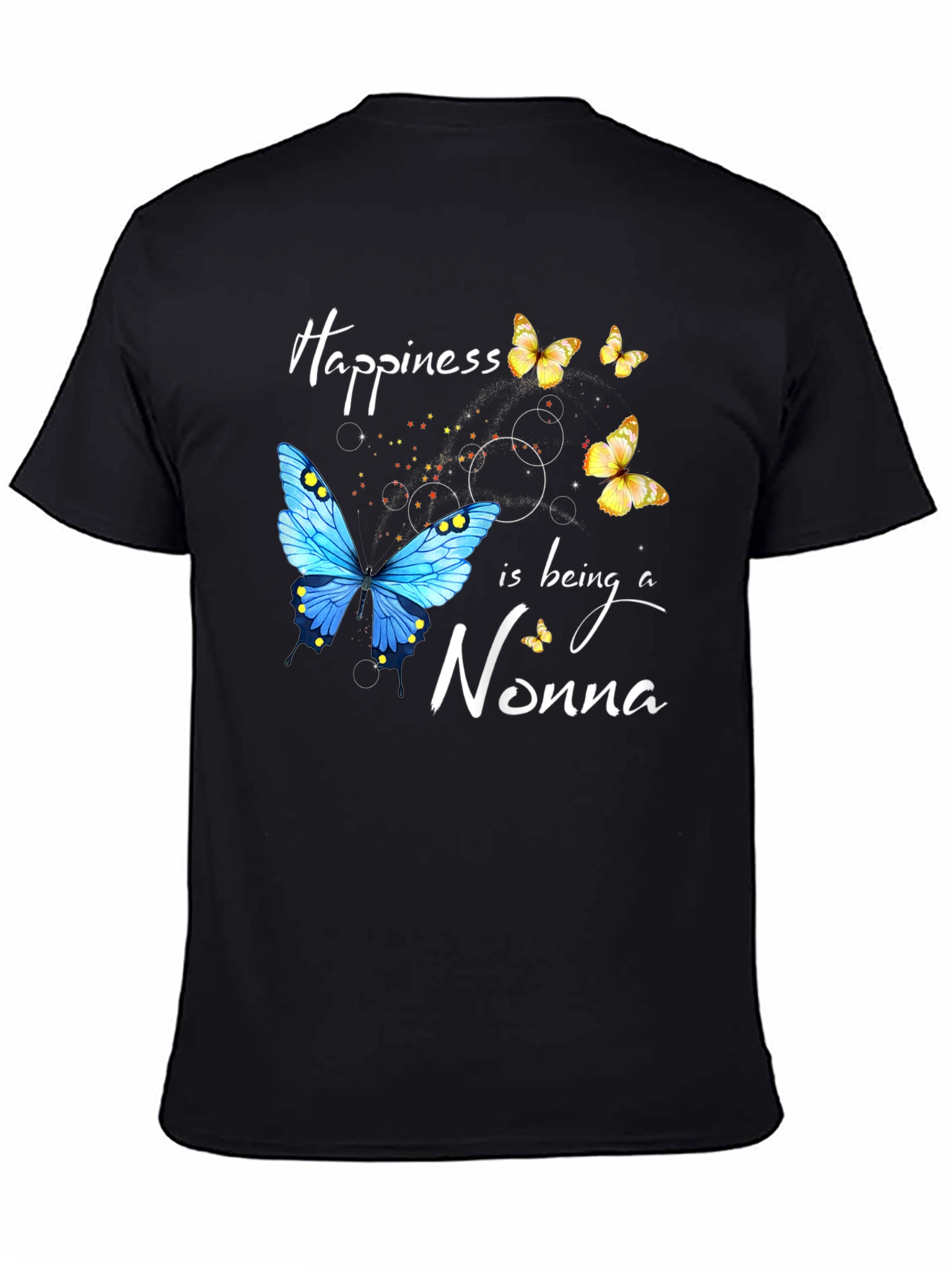 Happiness is Being a Nonna Butterfly T-Shirt