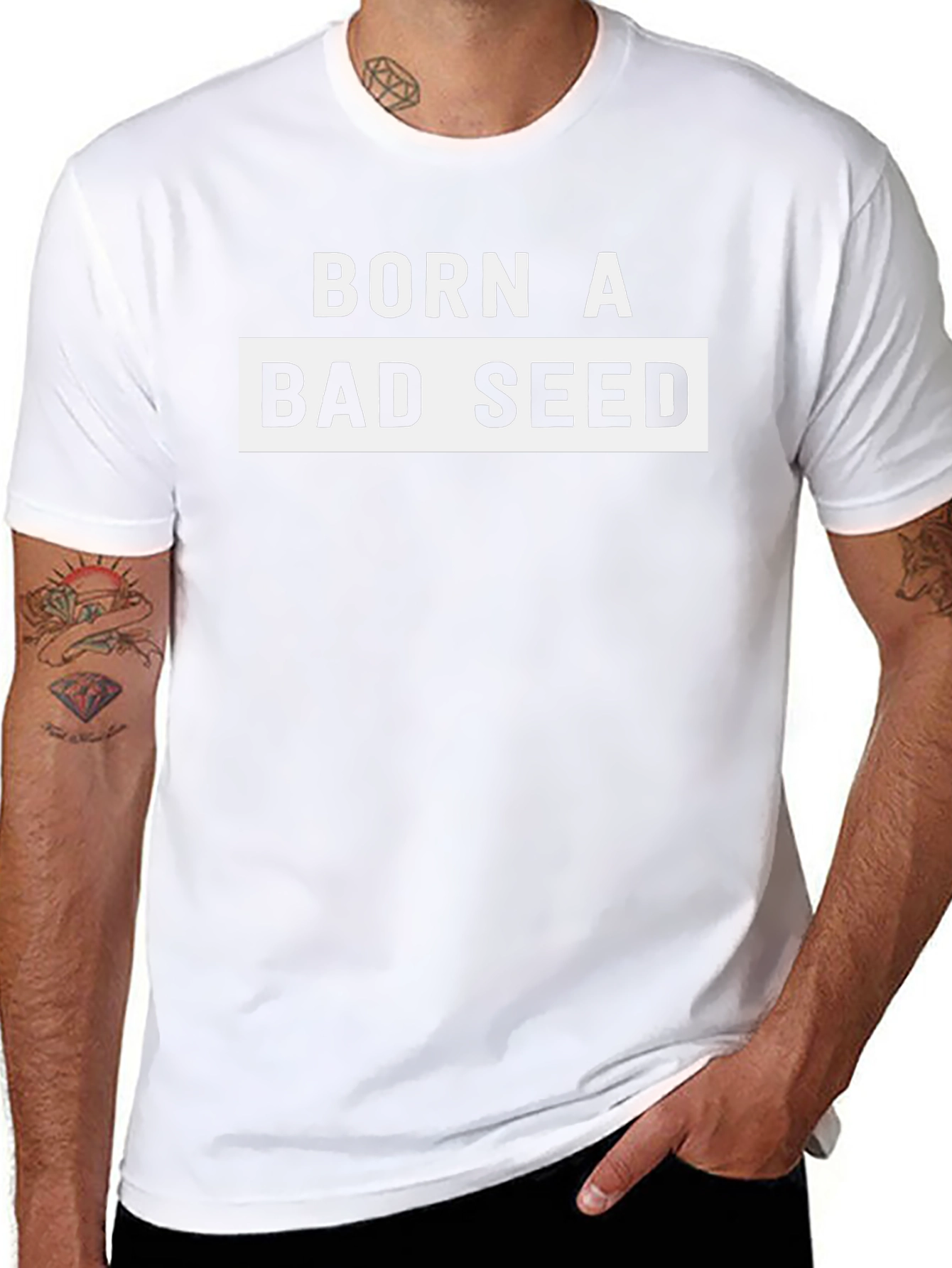 Born A Bad Seed Graphic T-Shirt - Black