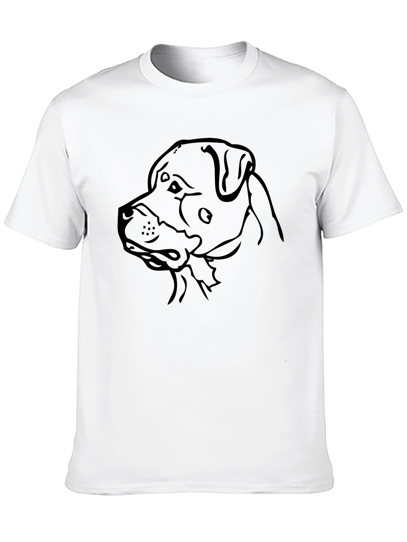 Dog Outline Graphic T-Shirt