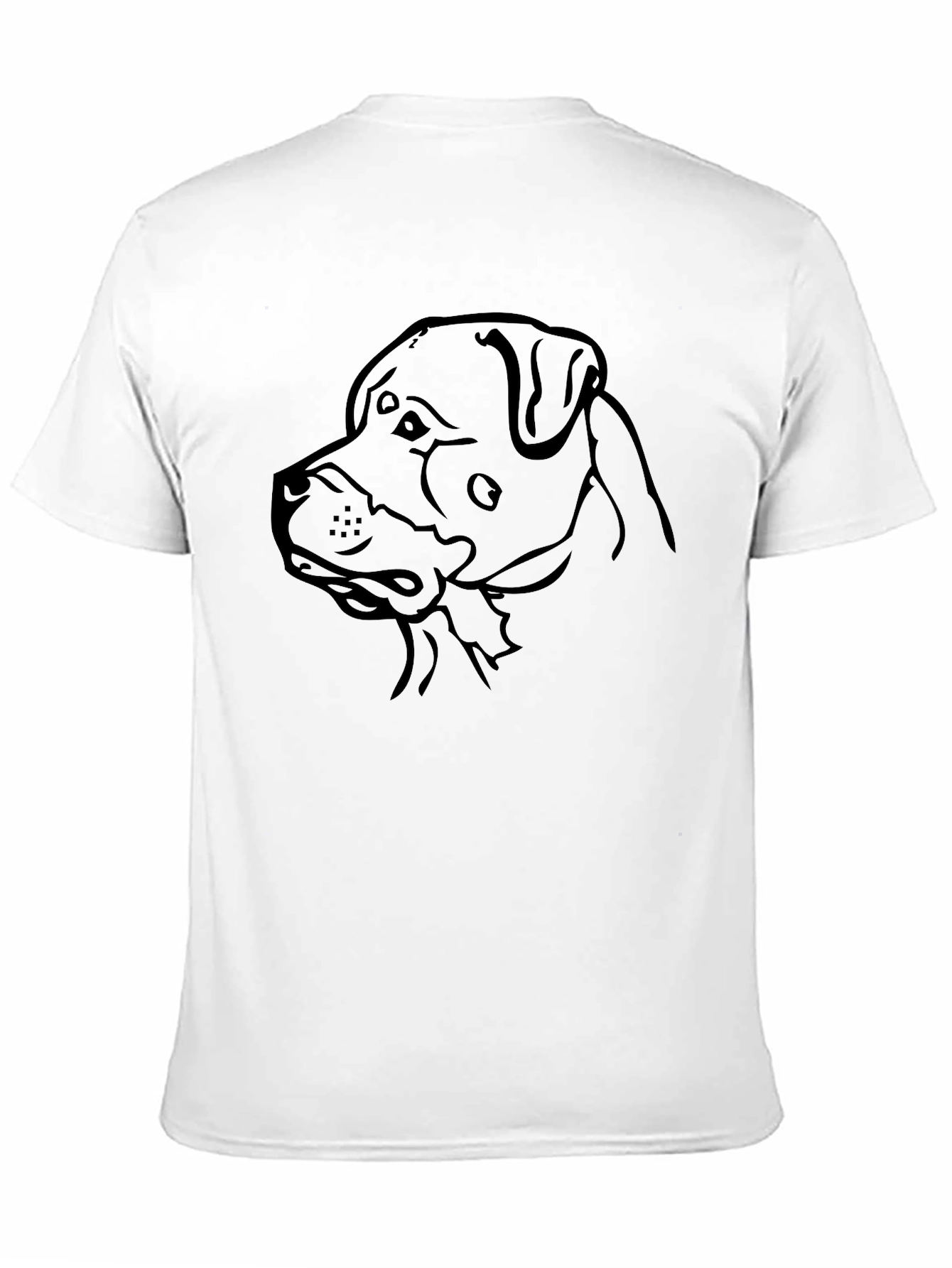 Dog Outline Graphic T-Shirt