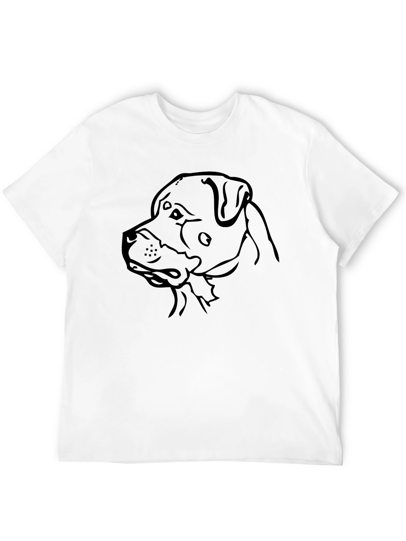 Dog Outline Graphic T-Shirt