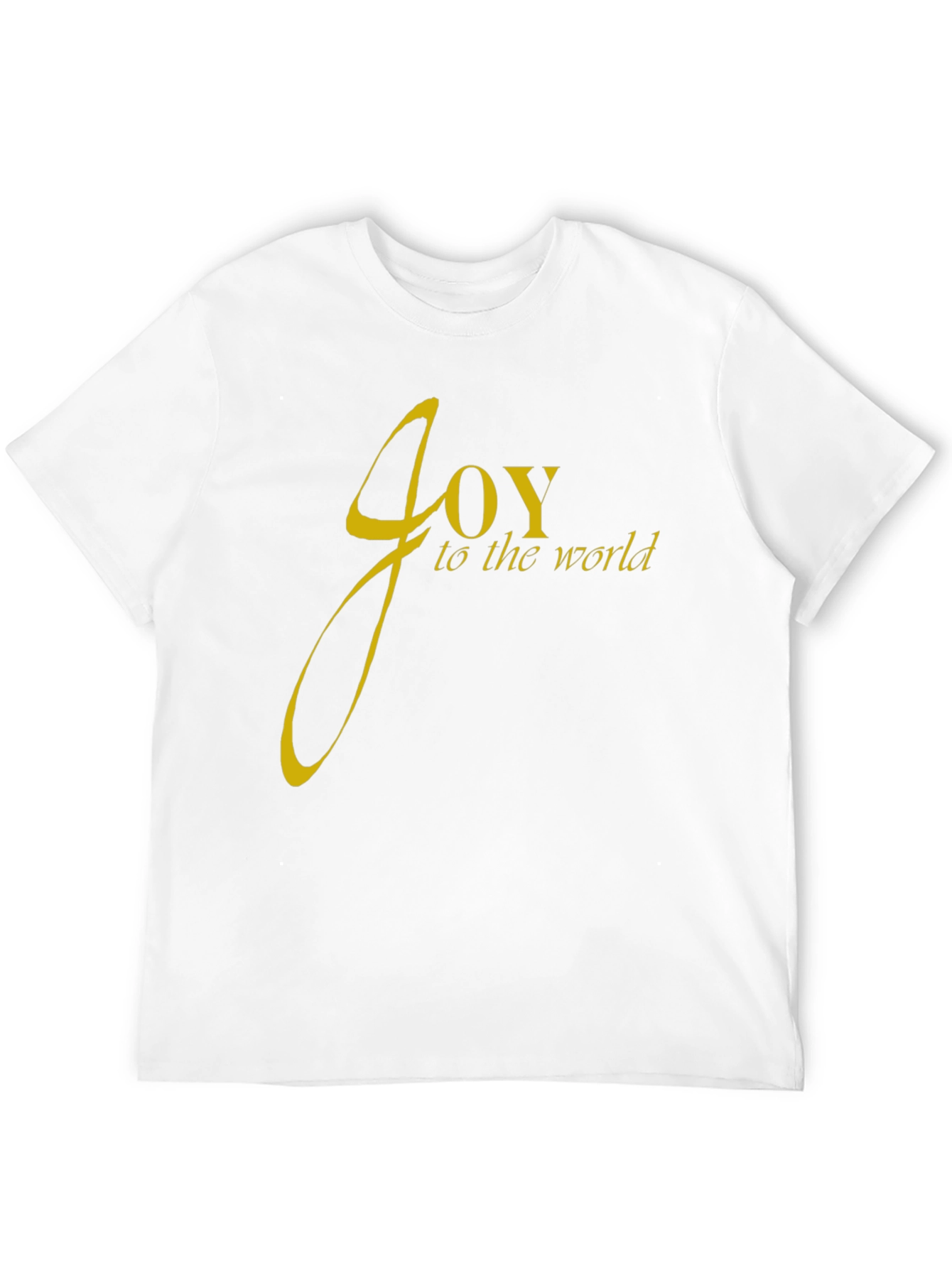 Joy to the World Black Cotton T-Shirt