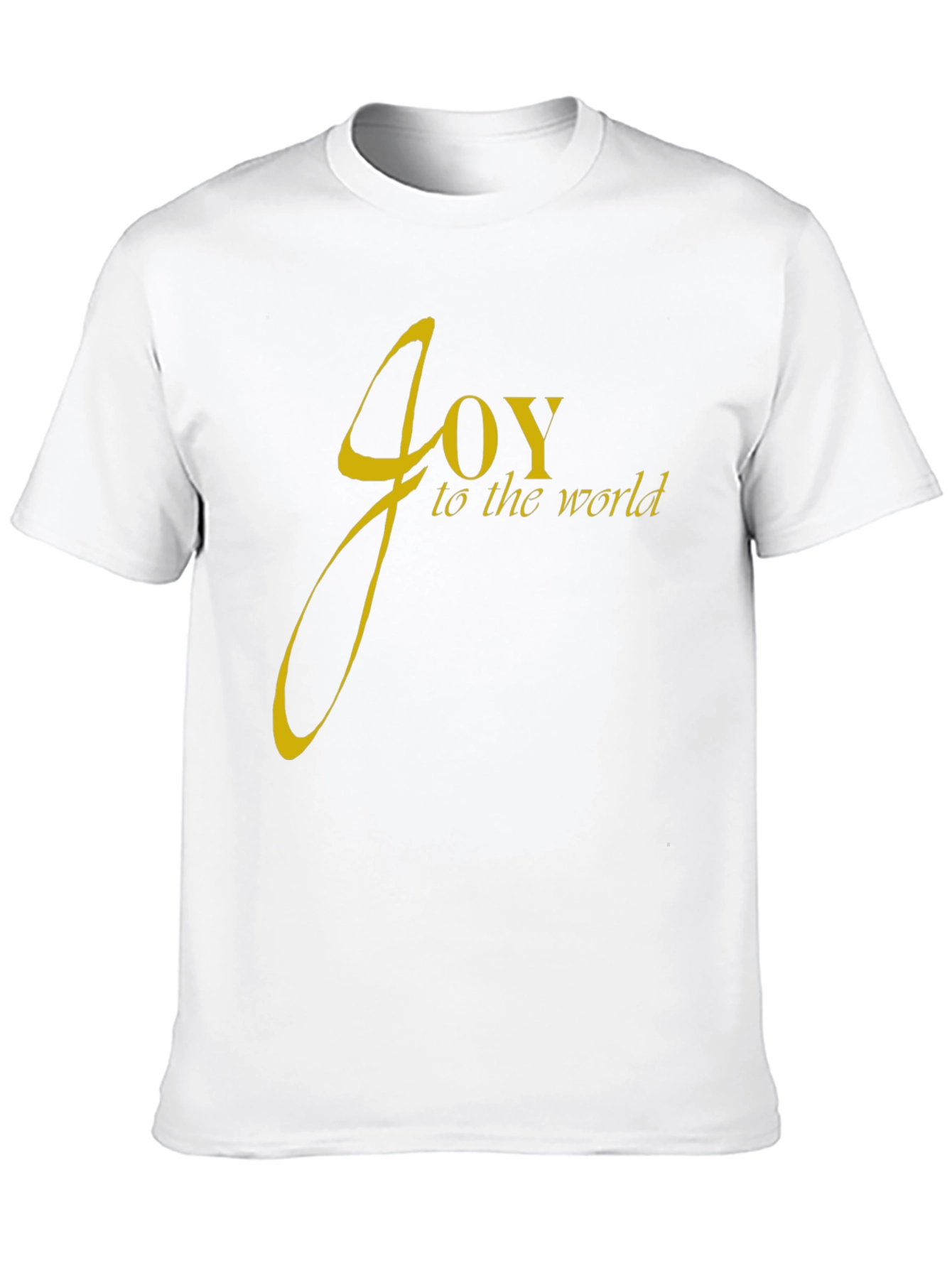 Joy to the World Black Cotton T-Shirt
