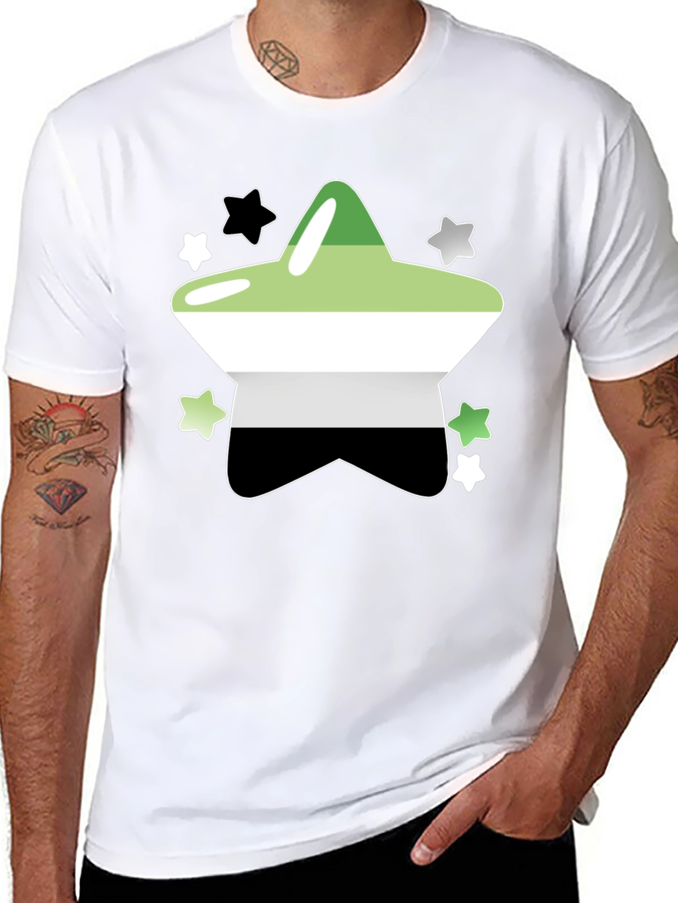 Aromantic Pride Star T-Shirt