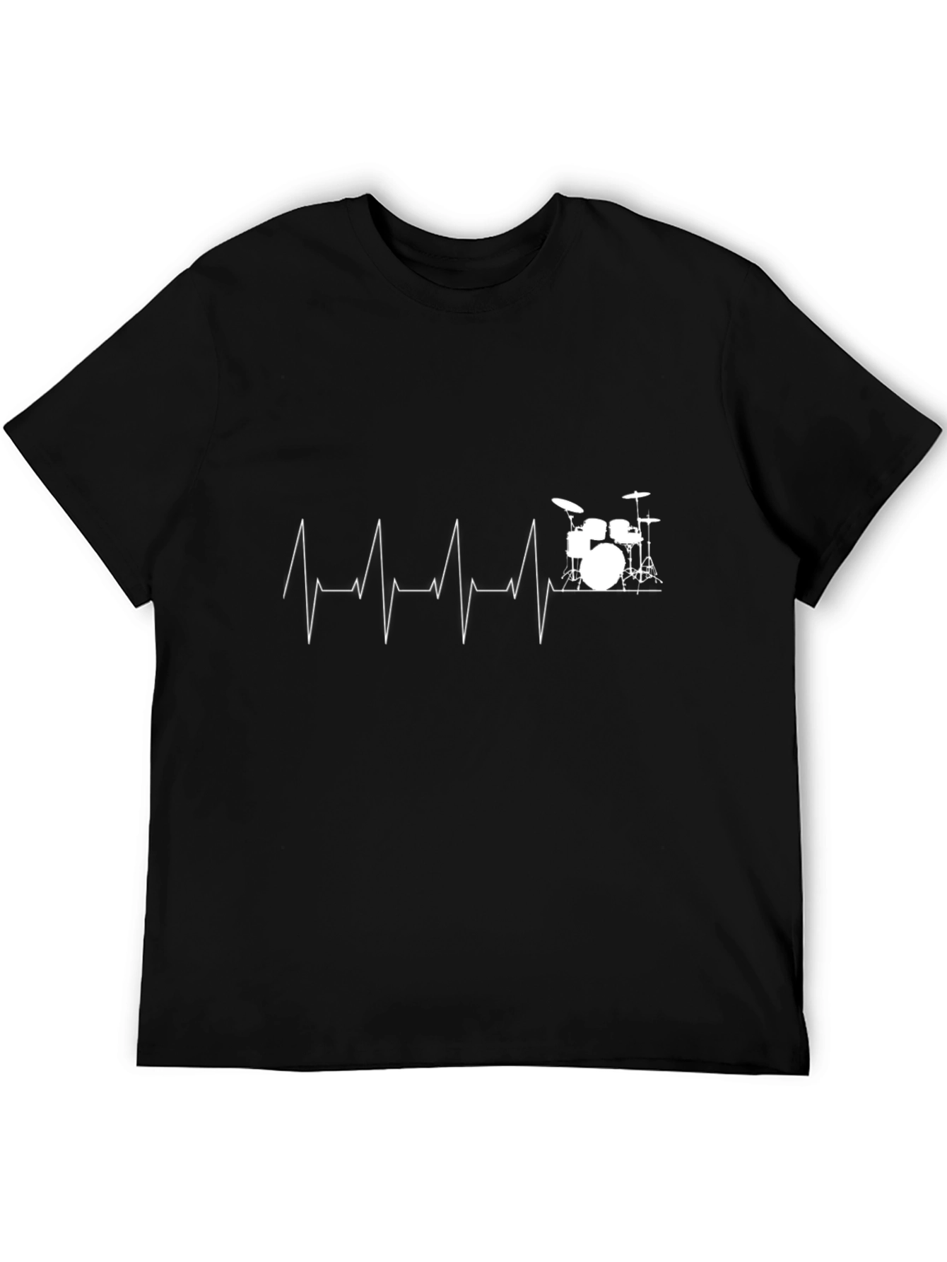 Drumbeat Heartbeat T-Shirt - Music Lover Tee