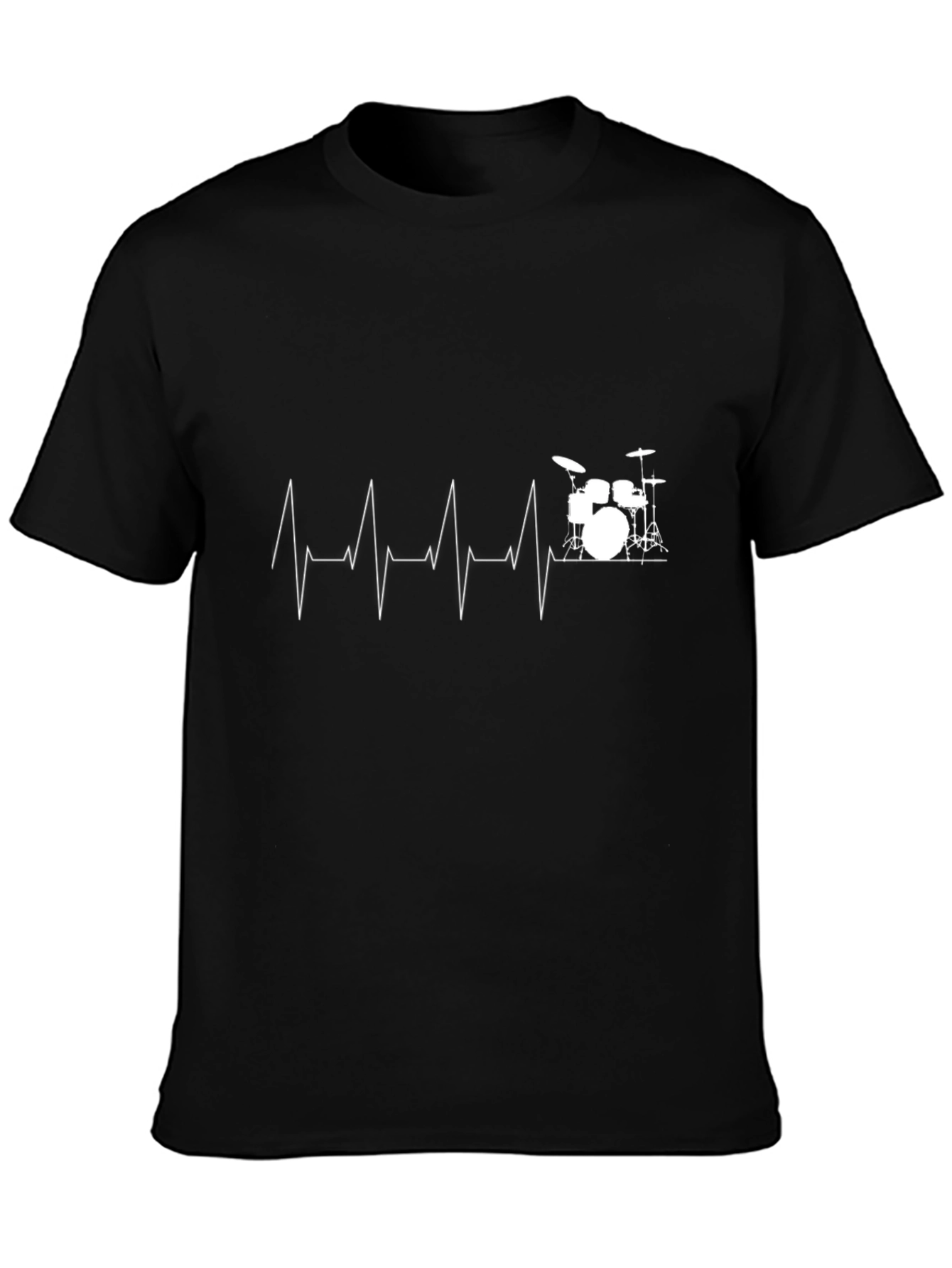 Drumbeat Heartbeat T-Shirt - Music Lover Tee