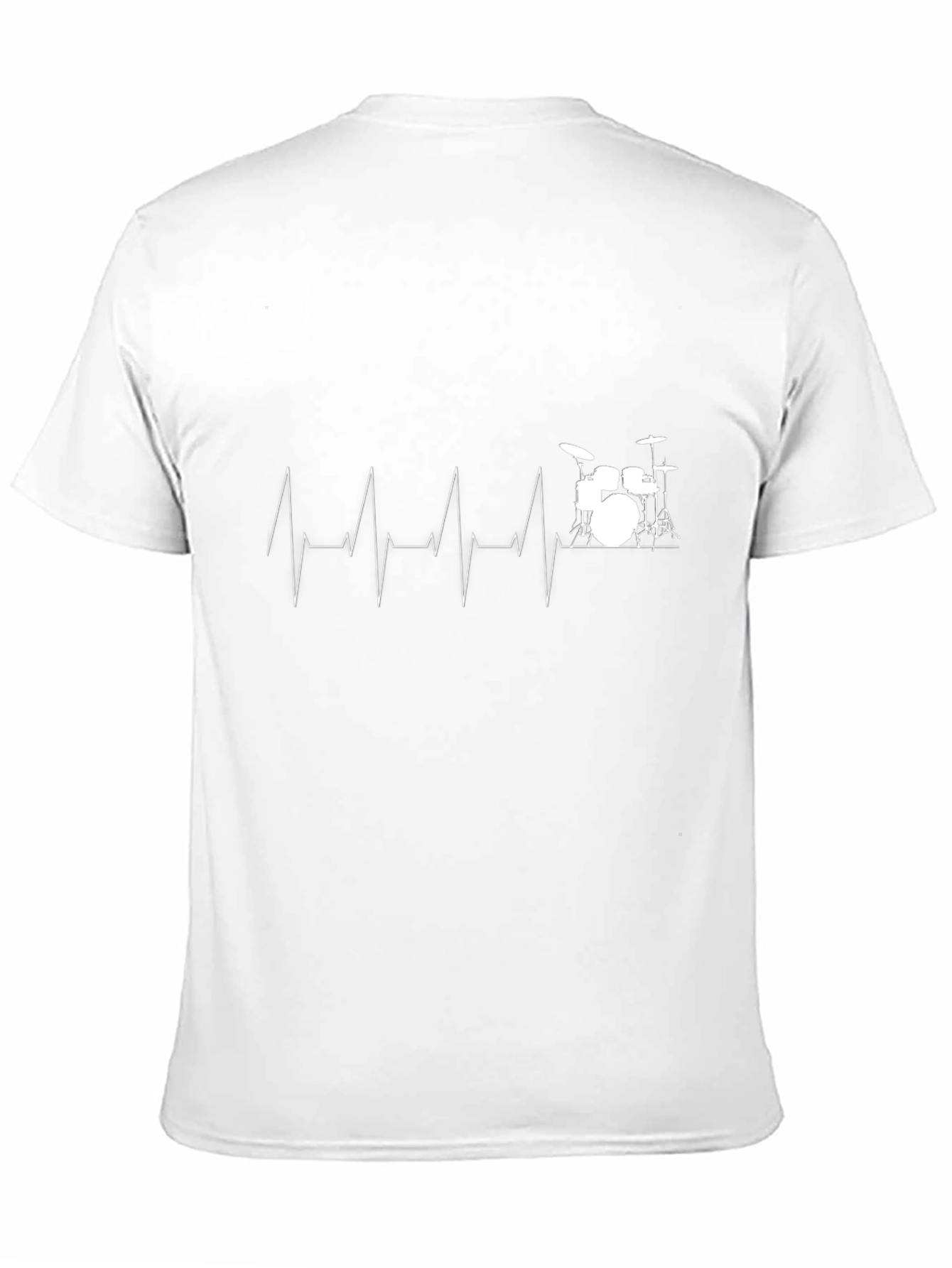 Drumbeat Heartbeat T-Shirt - Music Lover Tee