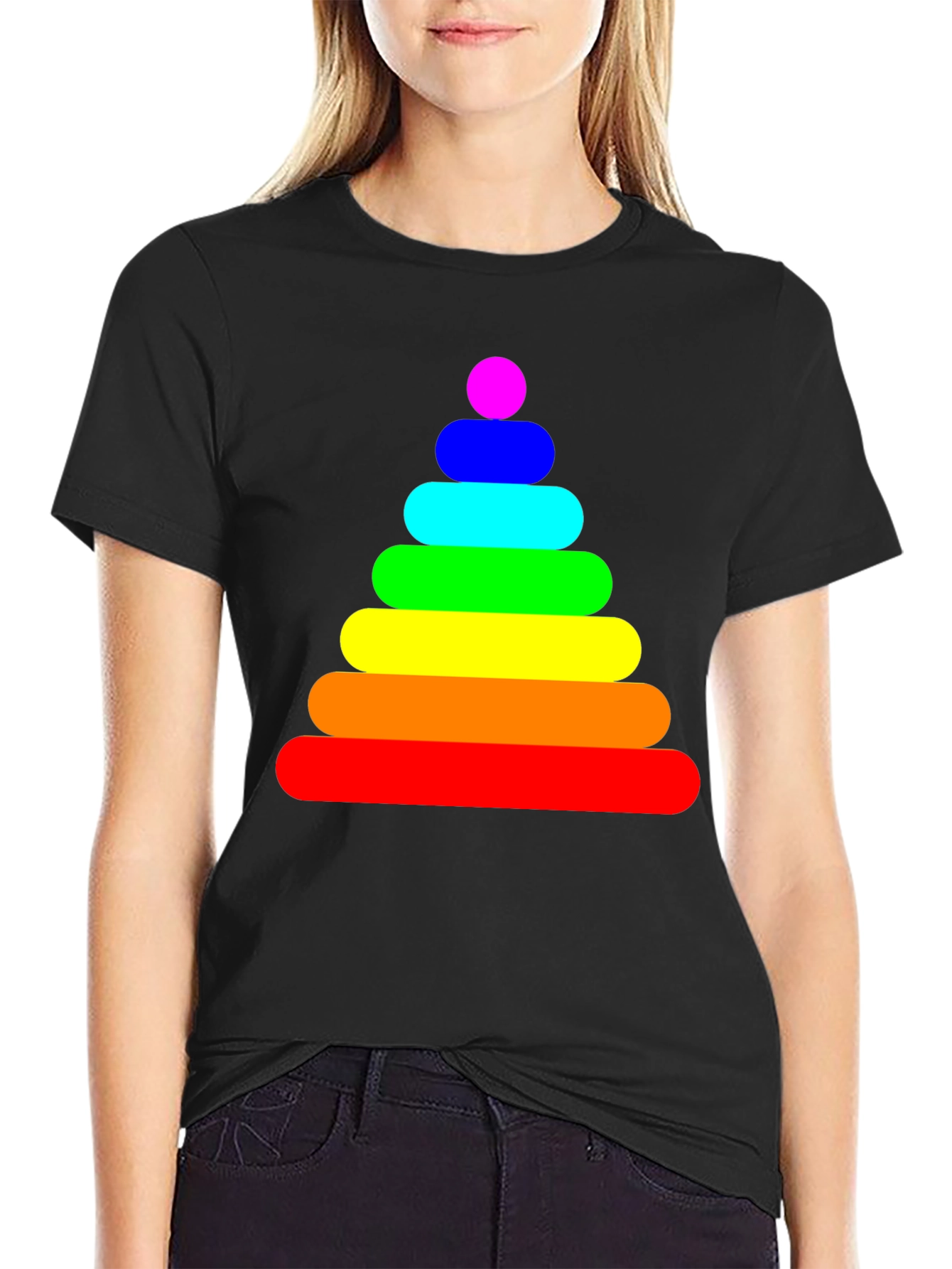 Rainbow Stacking Toy Graphic Tee