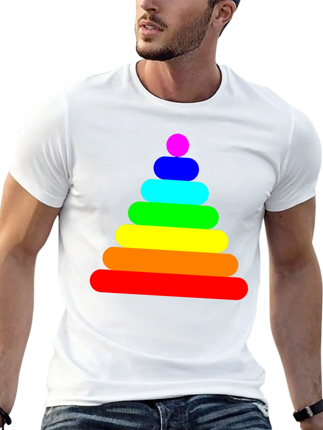 Rainbow Stacking Toy Graphic Tee