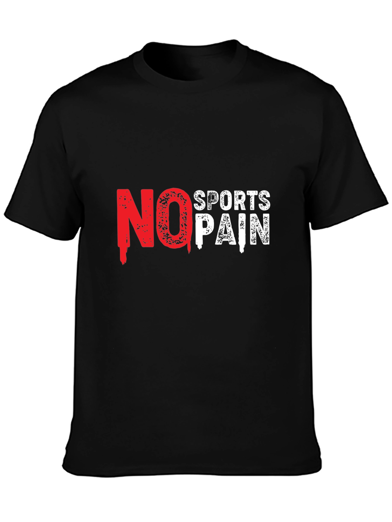 No Sports No Pain Black T-Shirt