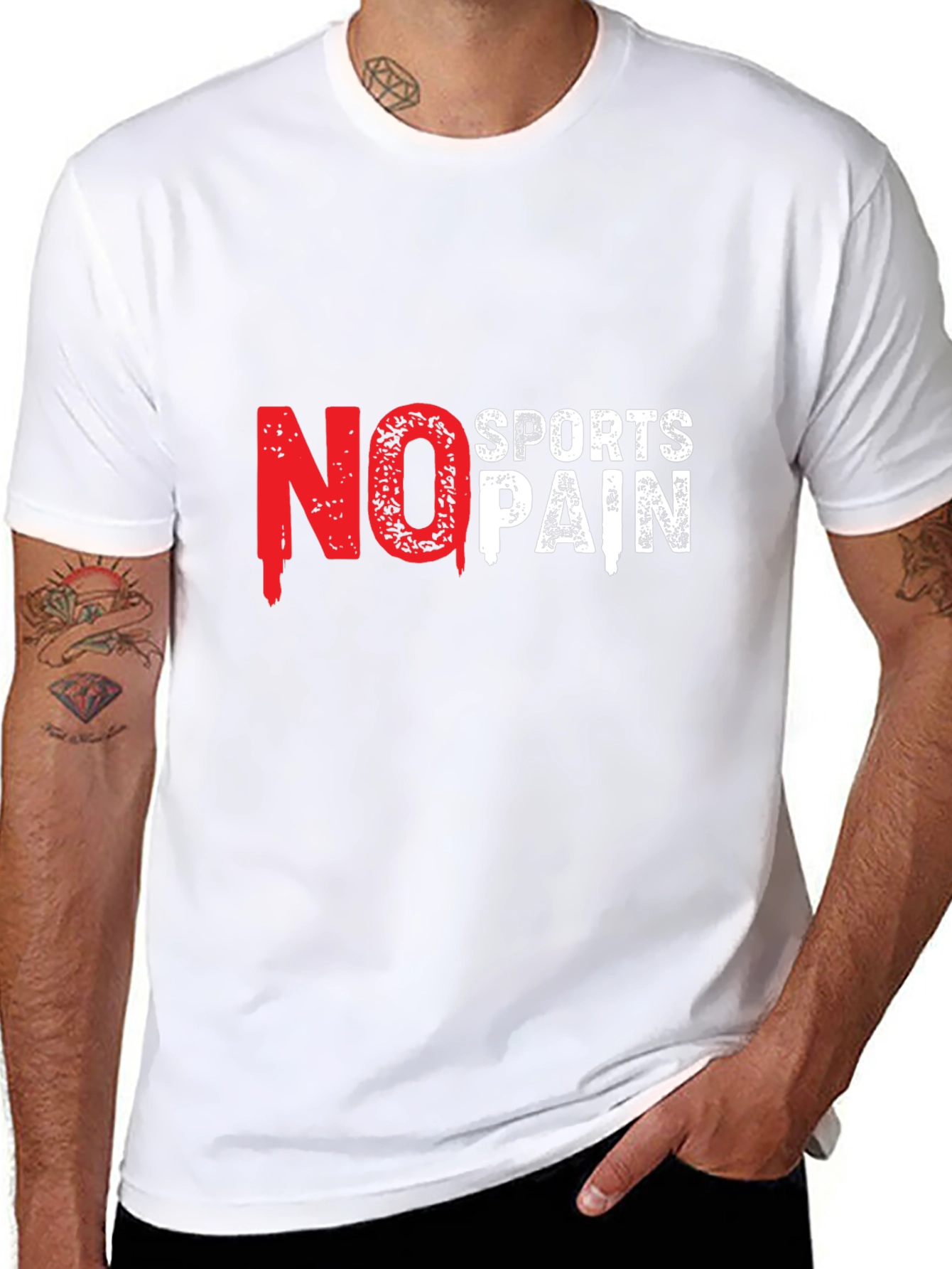 No Sports No Pain Black T-Shirt