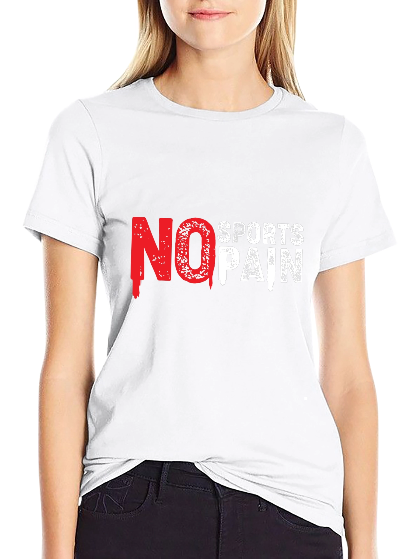 No Sports No Pain Black T-Shirt