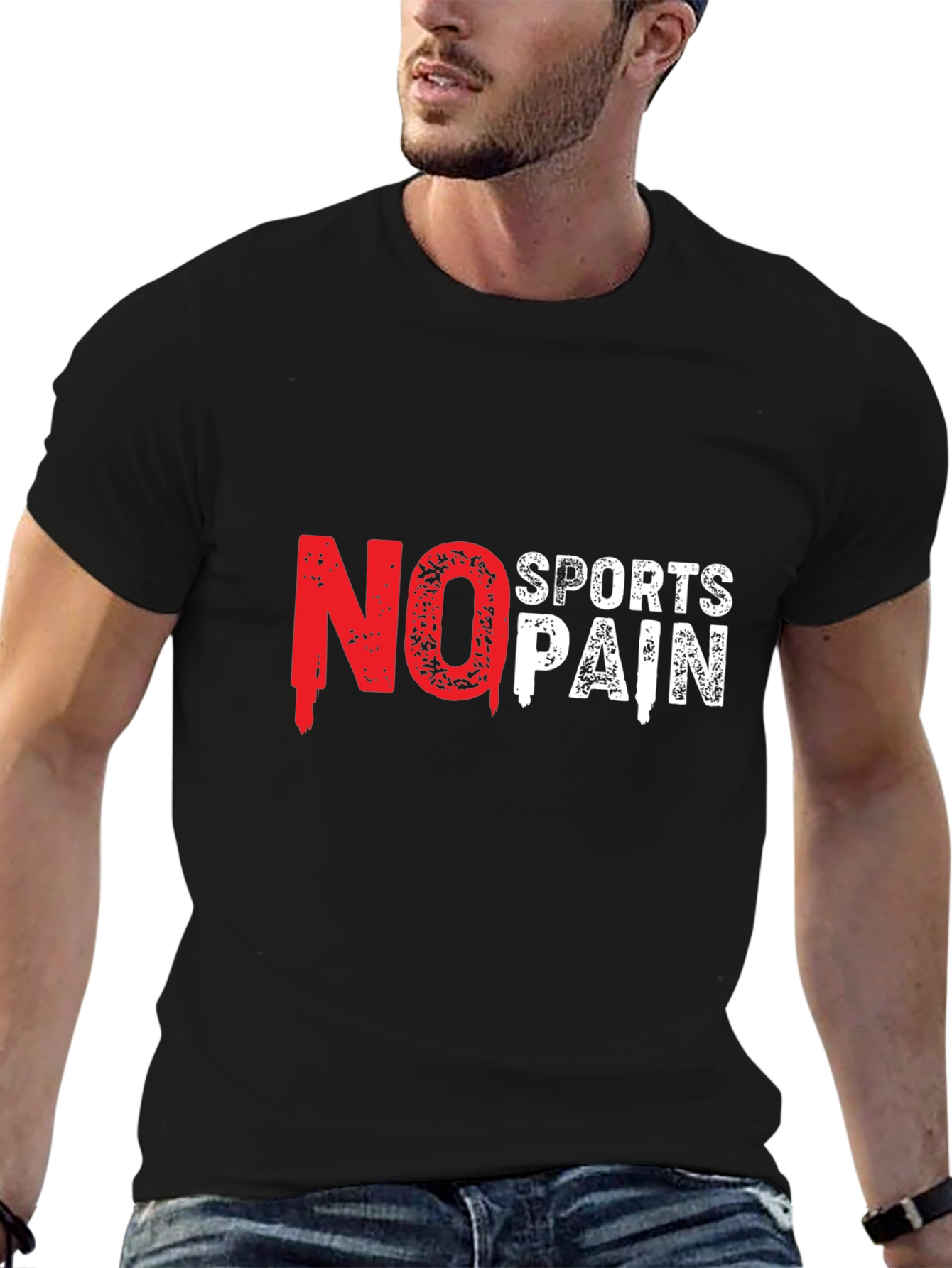No Sports No Pain Black T-Shirt