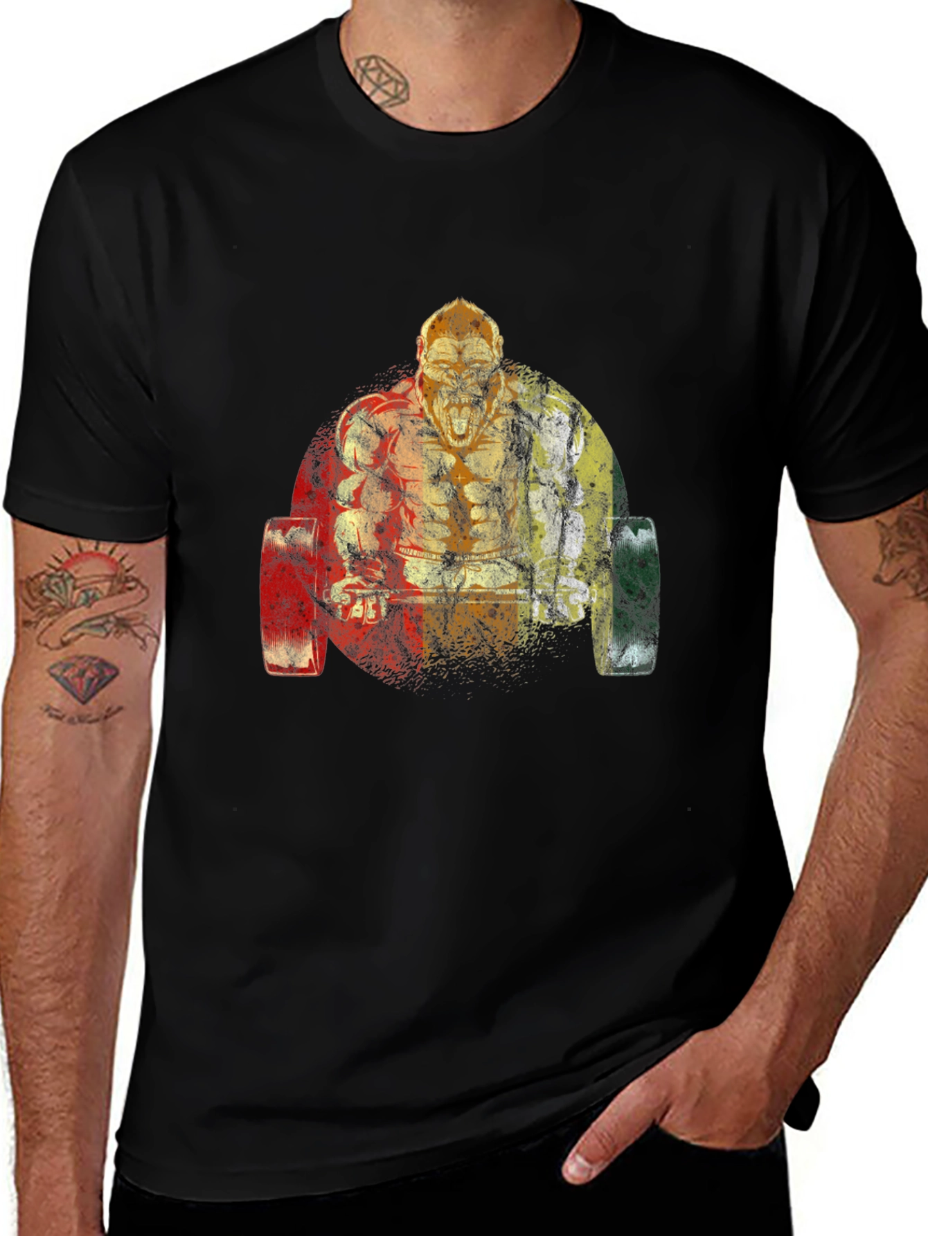 Gorilla Barbell Graphic Tee - Black