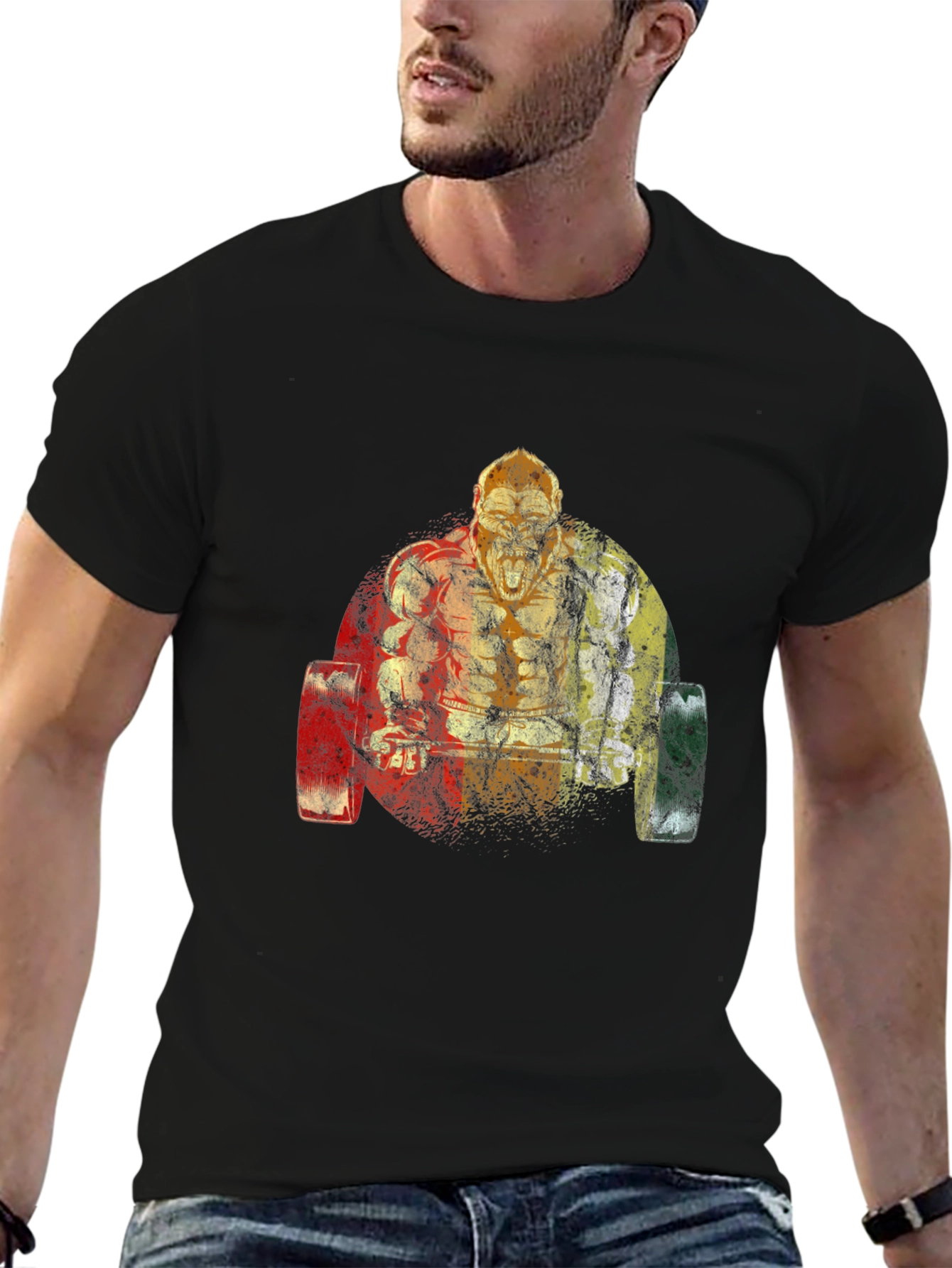 Gorilla Barbell Graphic Tee - Black