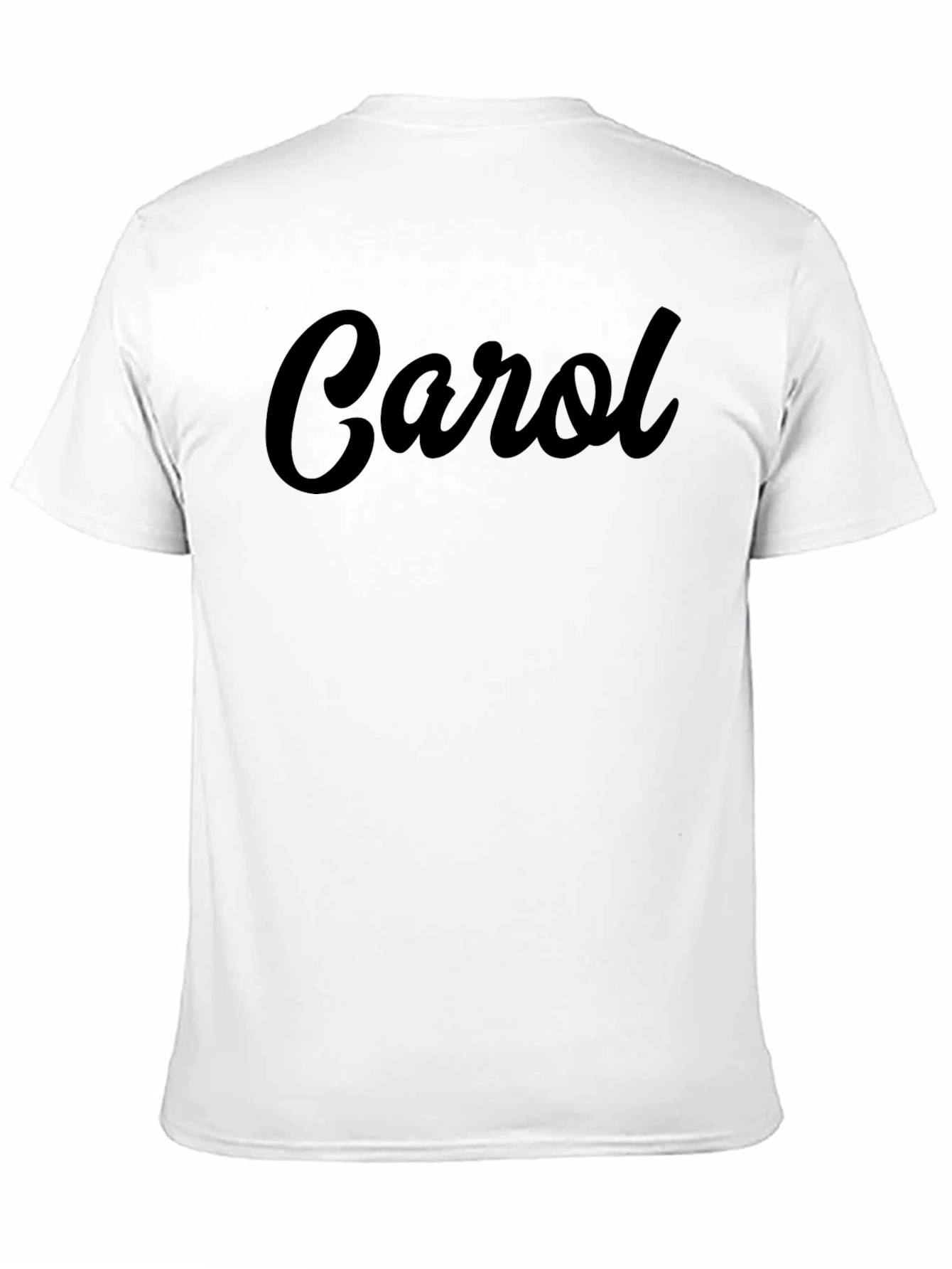 Personalized Carol Black T-Shirt