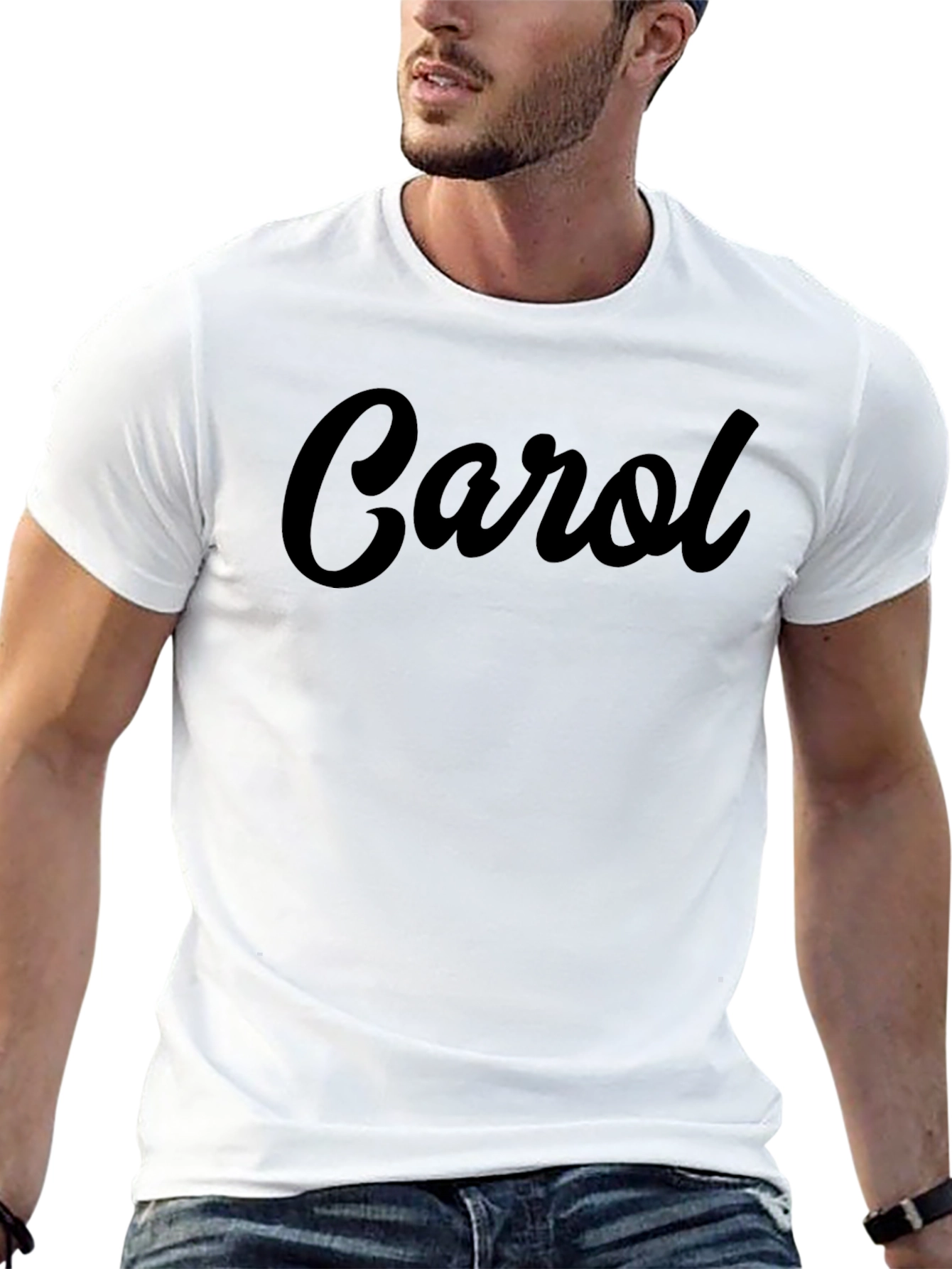 Personalized Carol Black T-Shirt