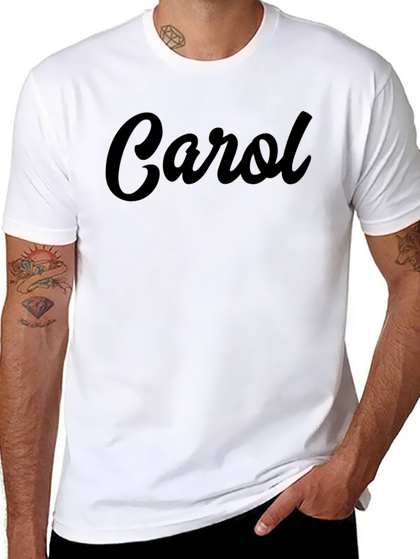 Personalized Carol Black T-Shirt