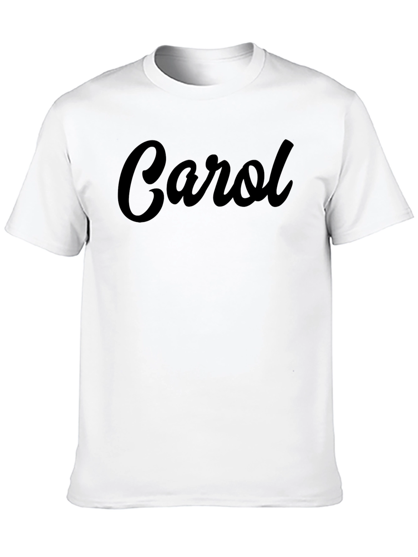 Personalized Carol Black T-Shirt