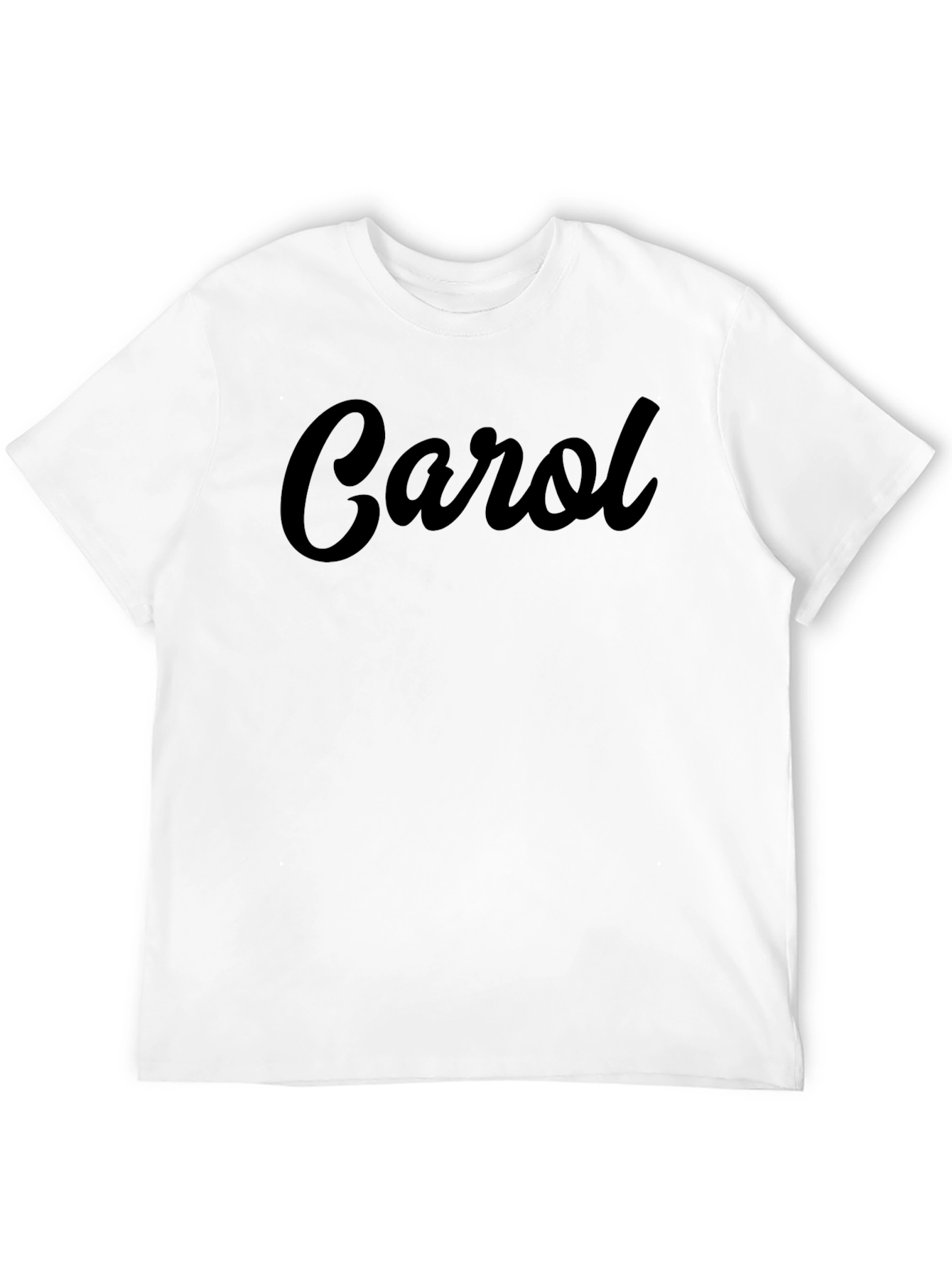 Personalized Carol Black T-Shirt