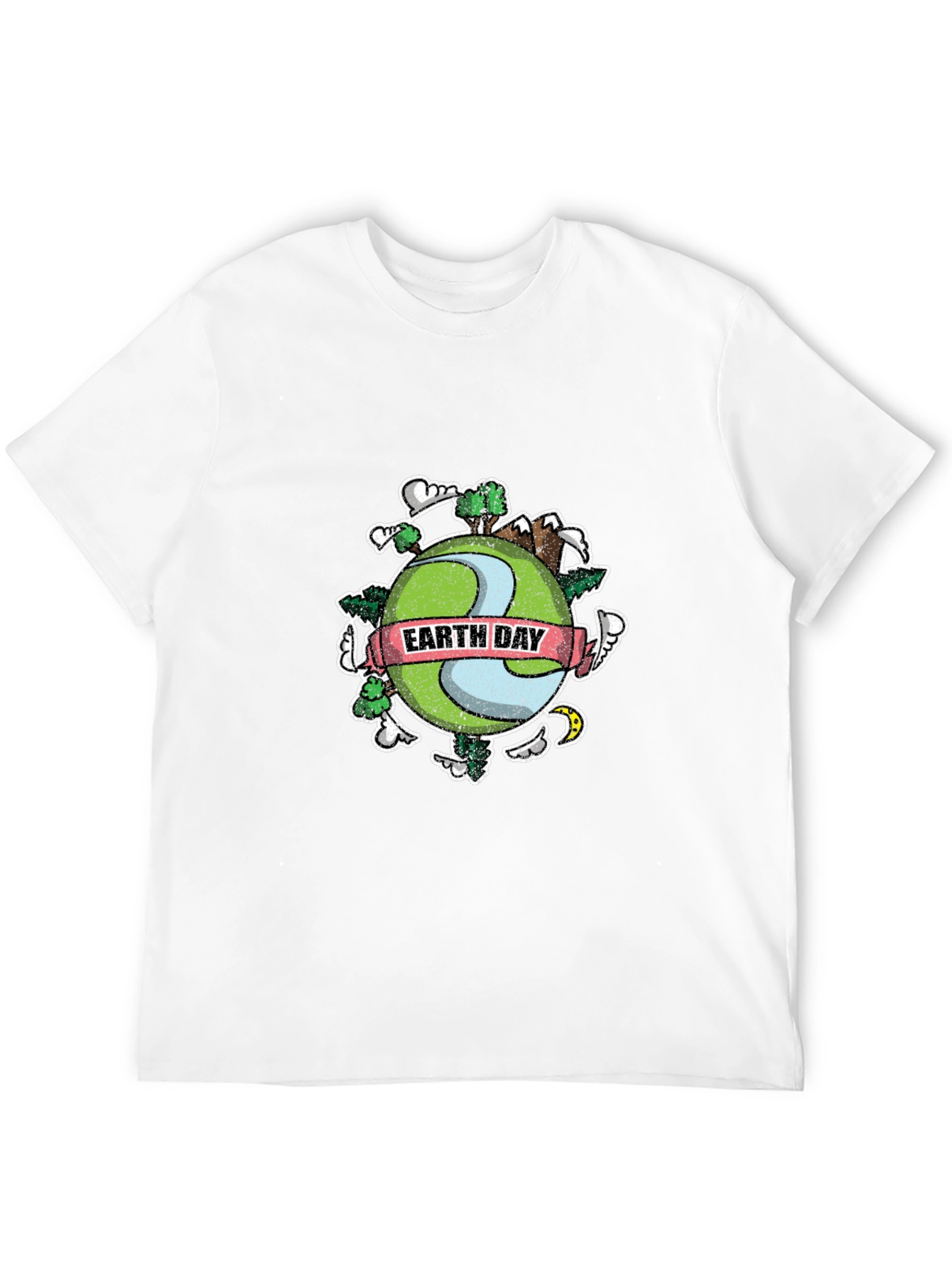 Earth Day Graphic T-Shirt - Black