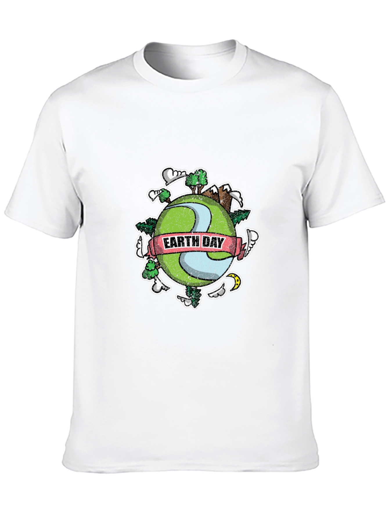 Earth Day Graphic T-Shirt - Black