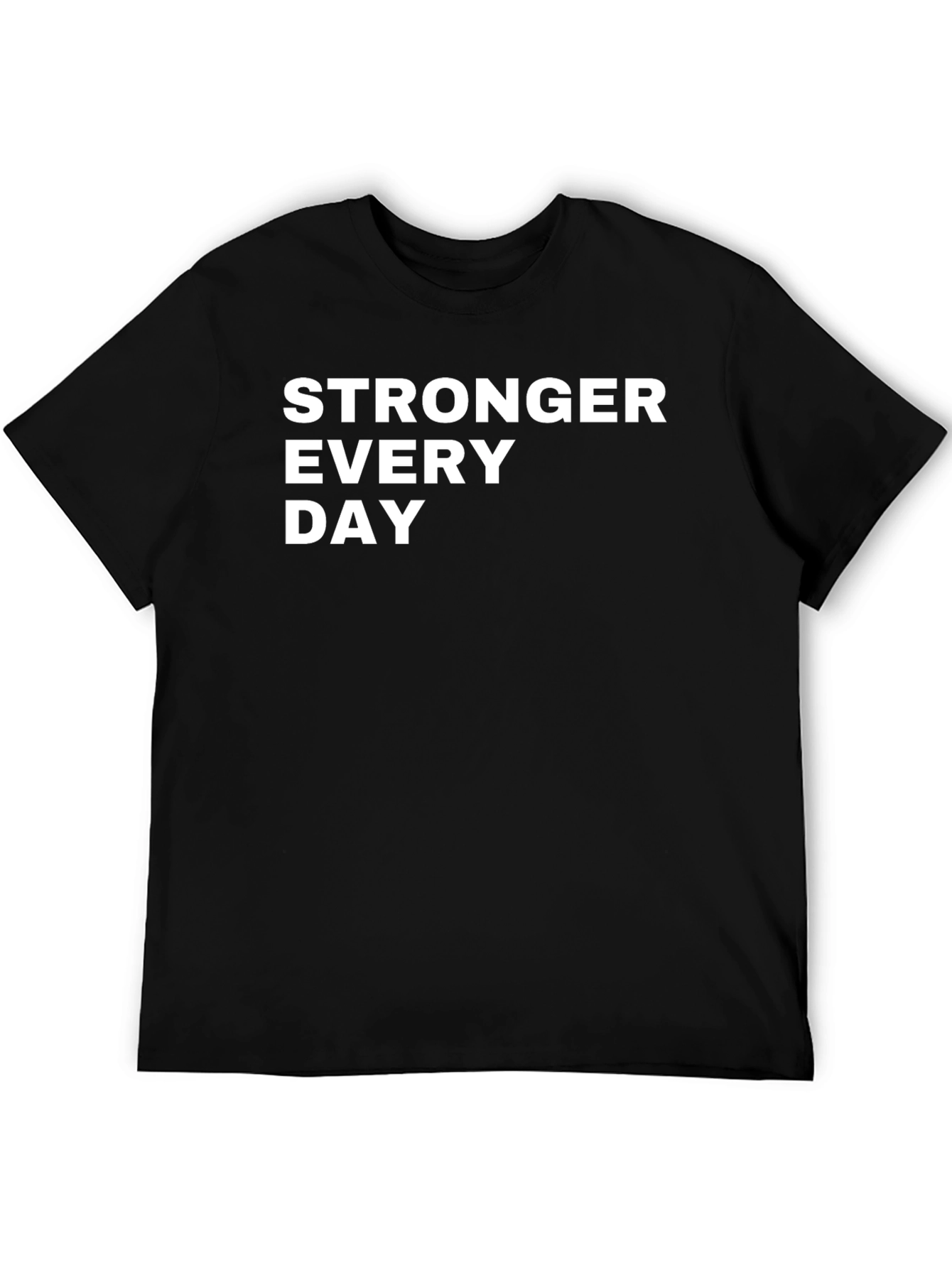 Stronger Every Day Graphic Tee - Black