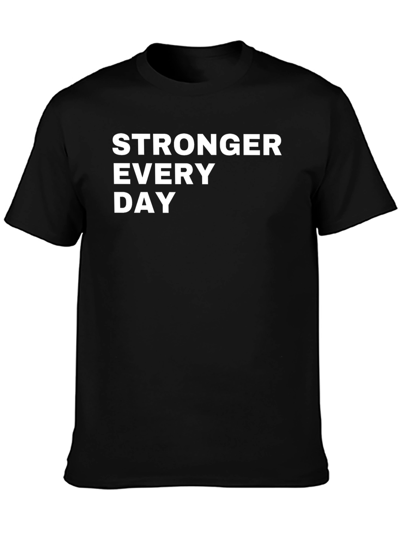 Stronger Every Day Graphic Tee - Black