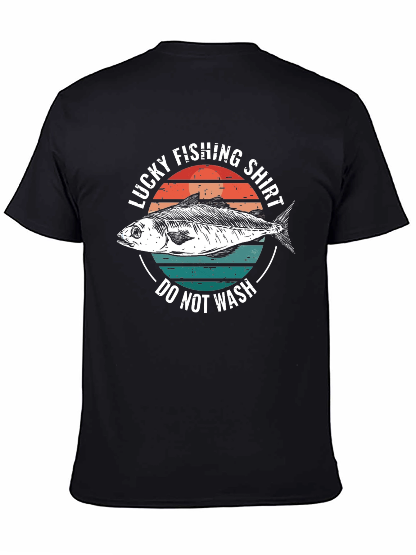 Lucky Fishing Shirt - Do Not Wash Novelty Tee