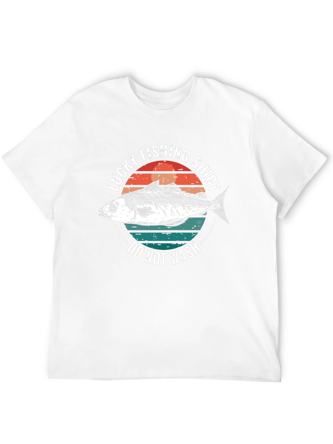 Lucky Fishing Shirt - Do Not Wash Novelty Tee