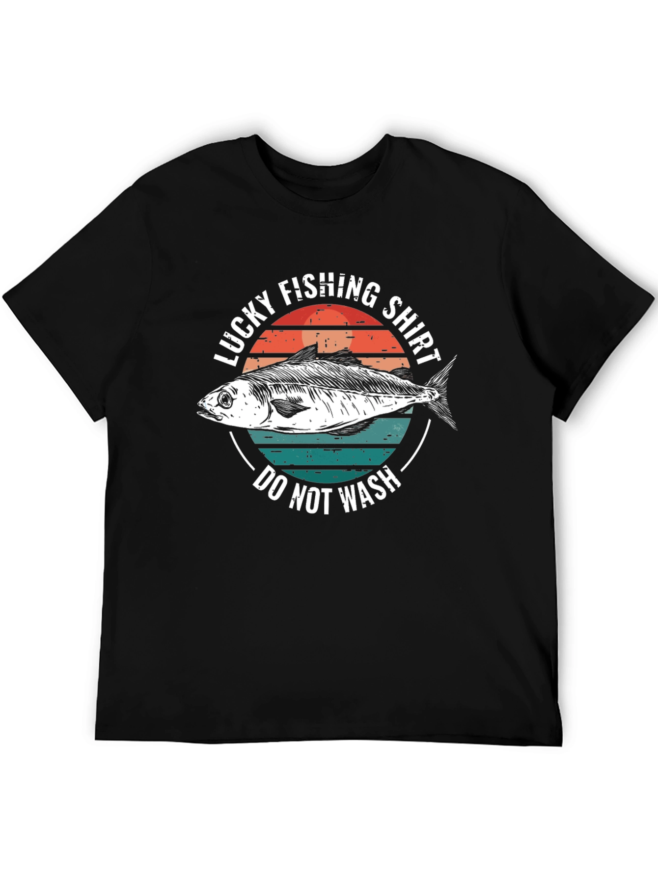 Lucky Fishing Shirt - Do Not Wash Novelty Tee
