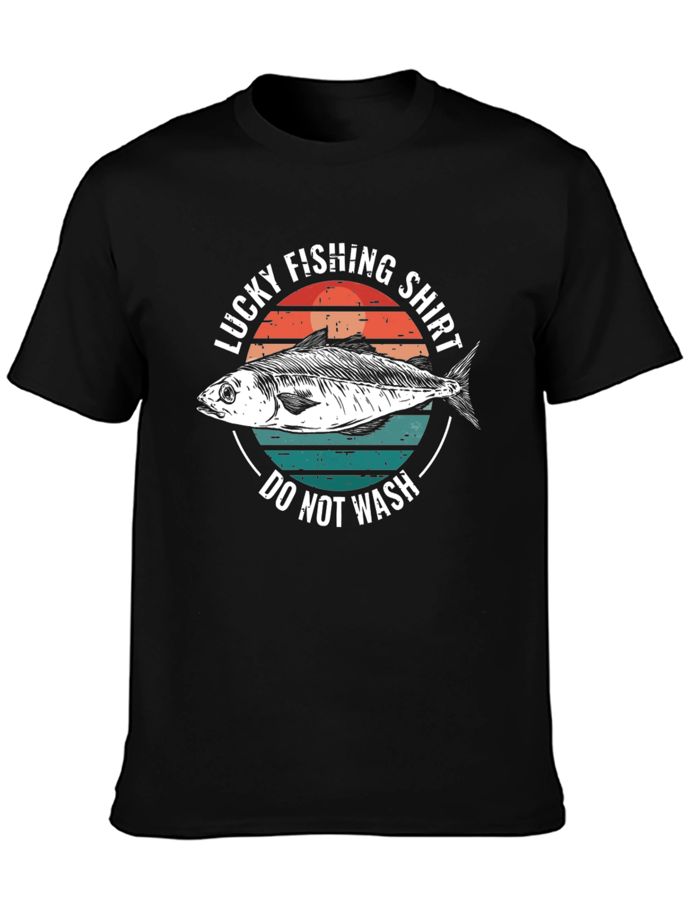 Lucky Fishing Shirt - Do Not Wash Novelty Tee