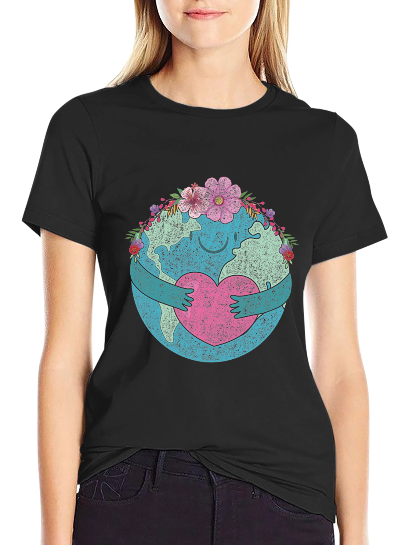 Earth Day Love Heart Hug T-Shirt
