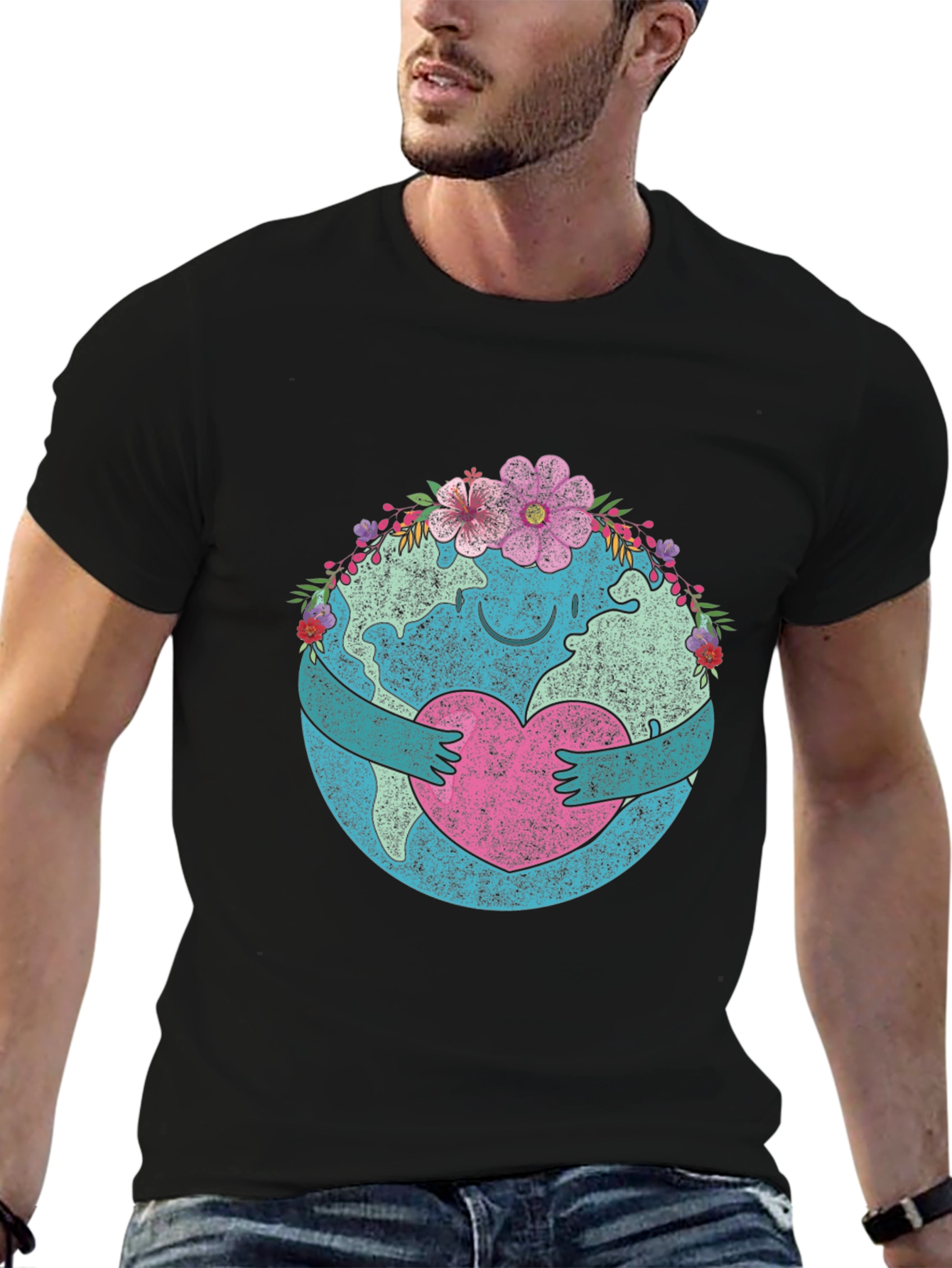 Earth Day Love Heart Hug T-Shirt