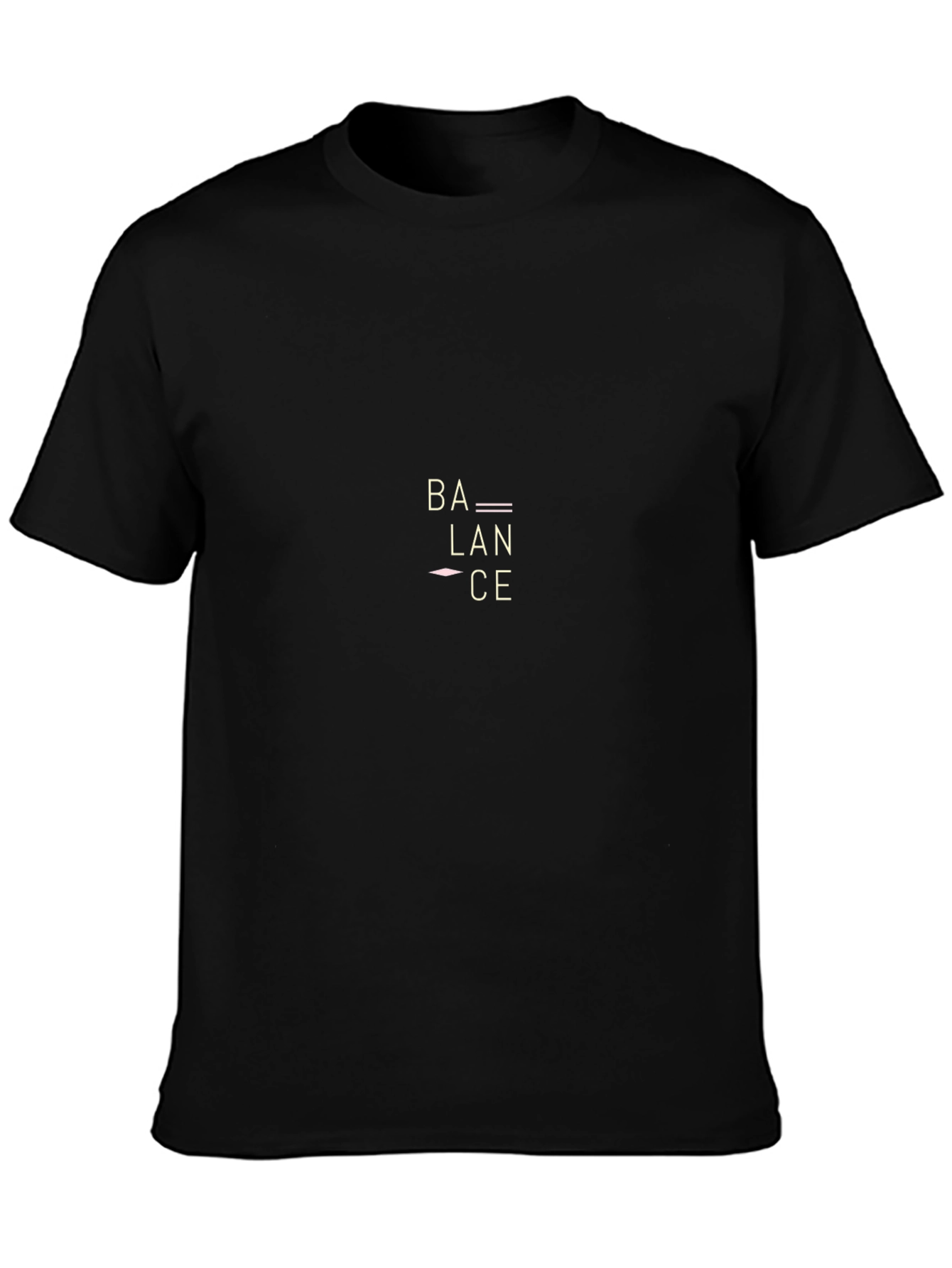 Balance Graphic Black T-Shirt