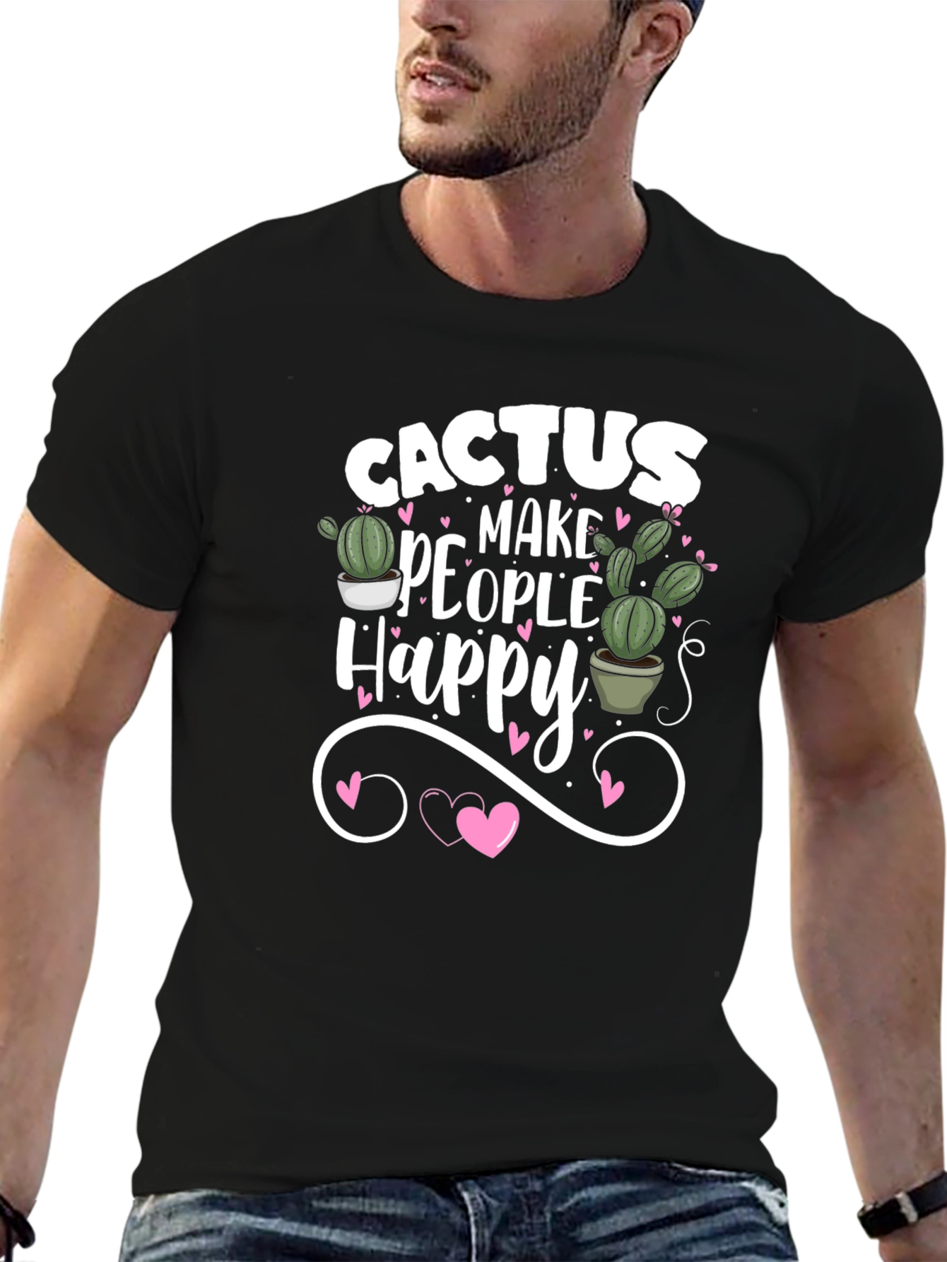 Cactus Make People Happy Graphic Tee