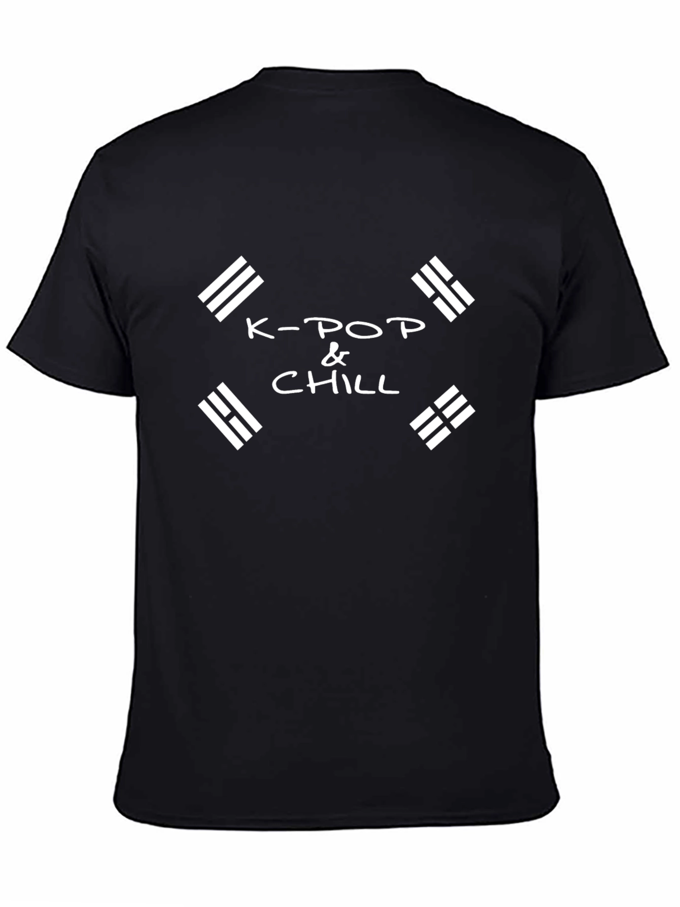 K-Pop & Chill Graphic Black Tee