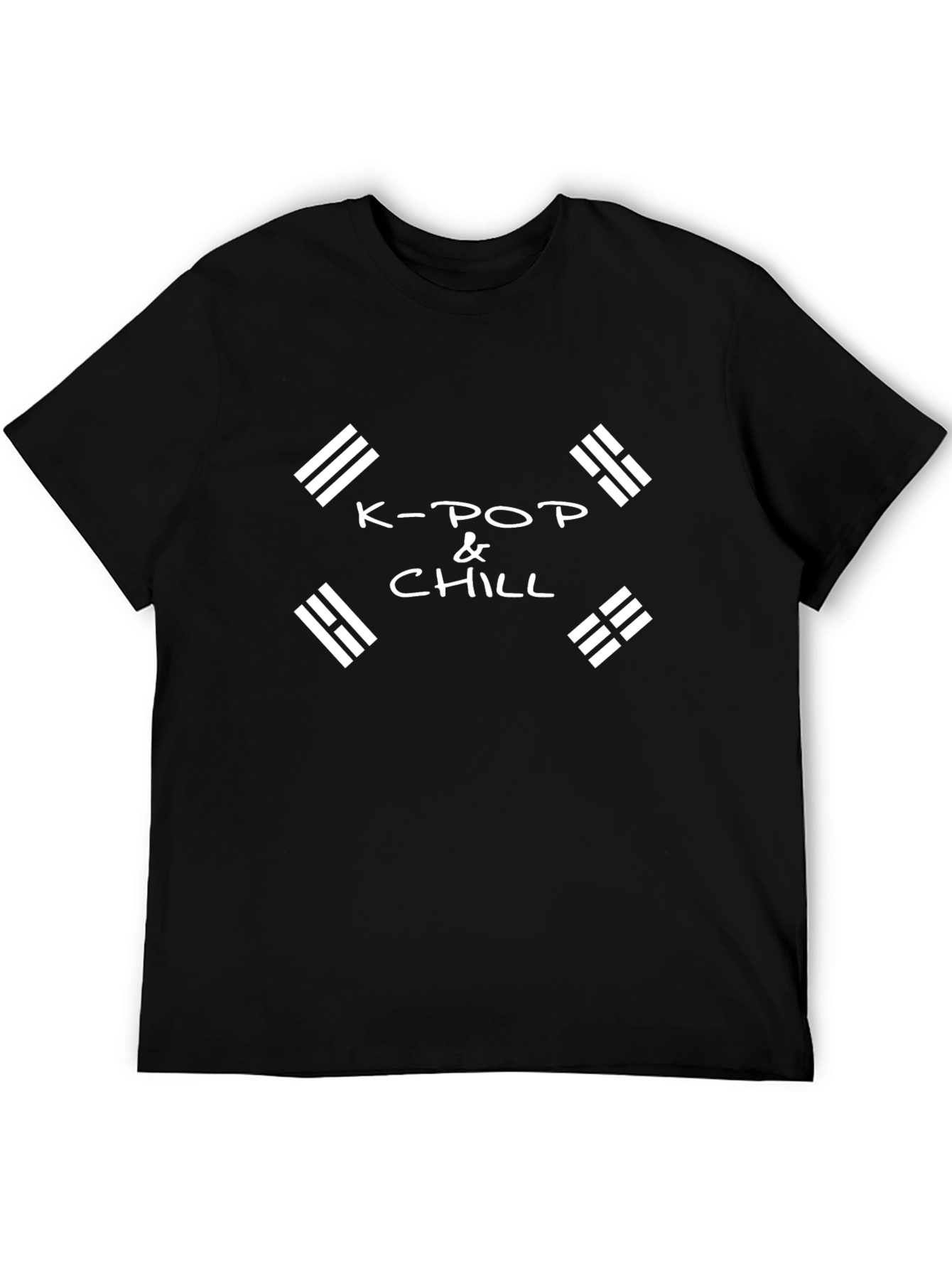 K-Pop & Chill Graphic Black Tee