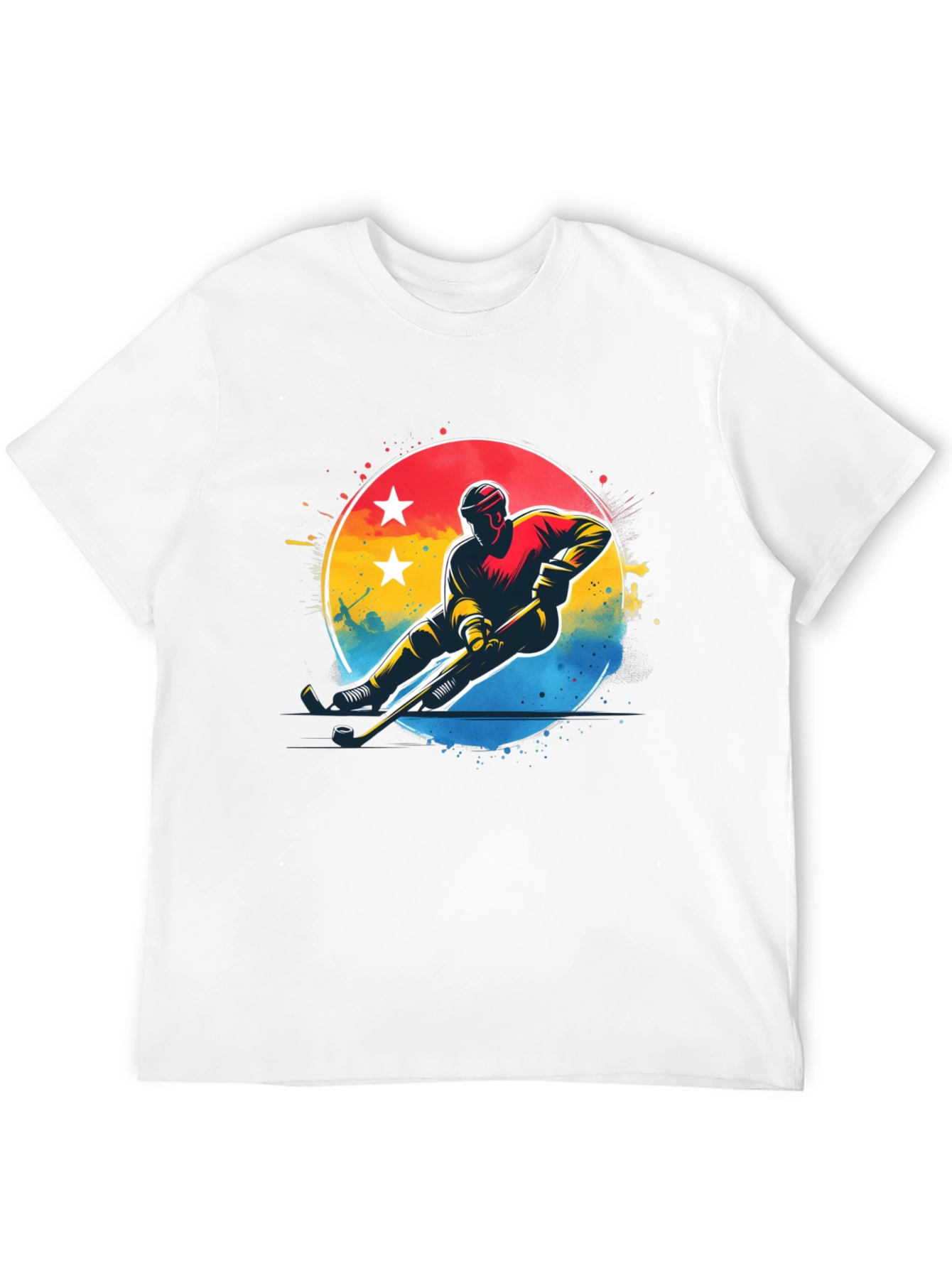 Hockey Player Graphic T-Shirt